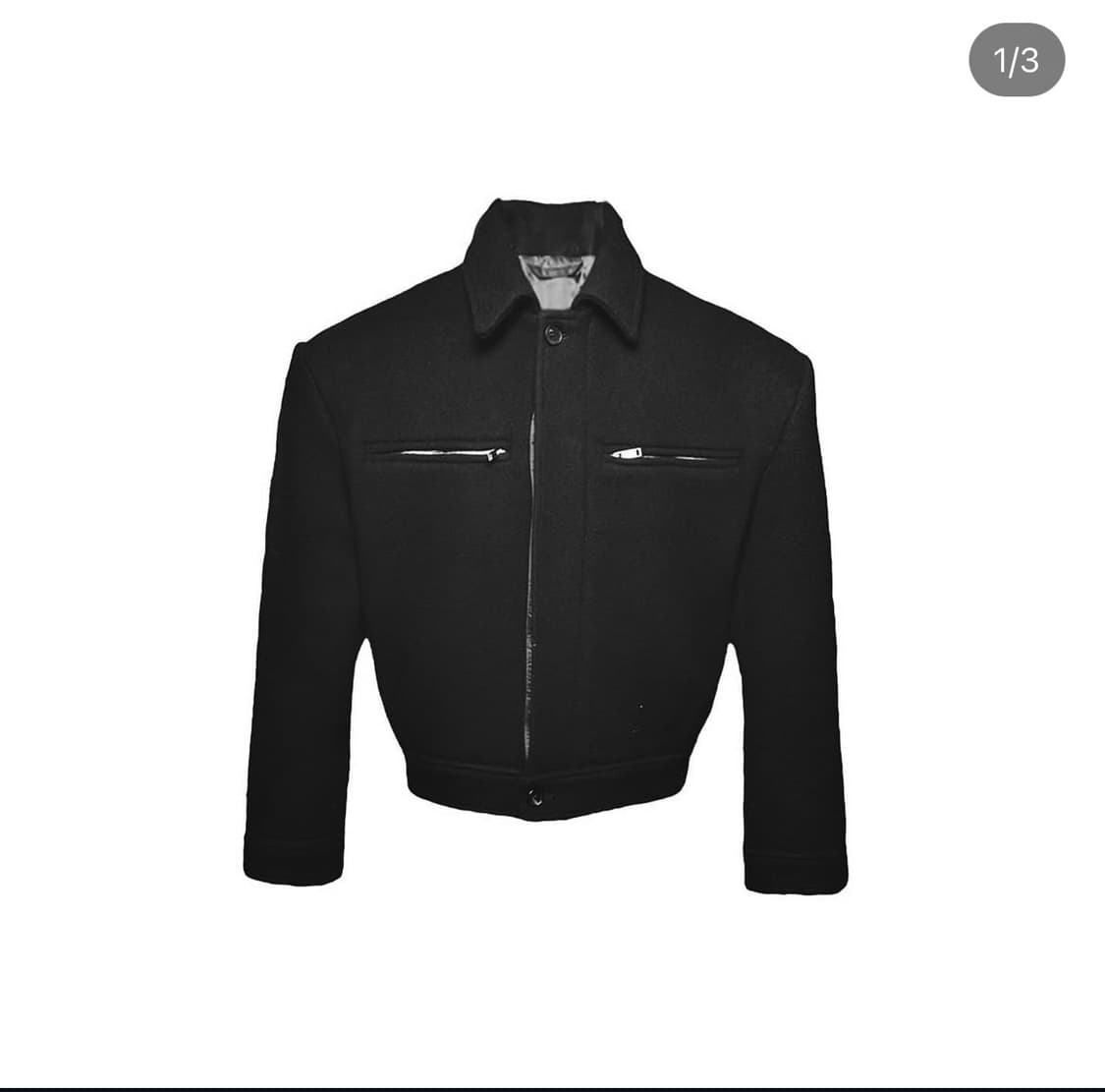 아워글래스 파워숄더 울 크롭자켓 os 상품이미지1