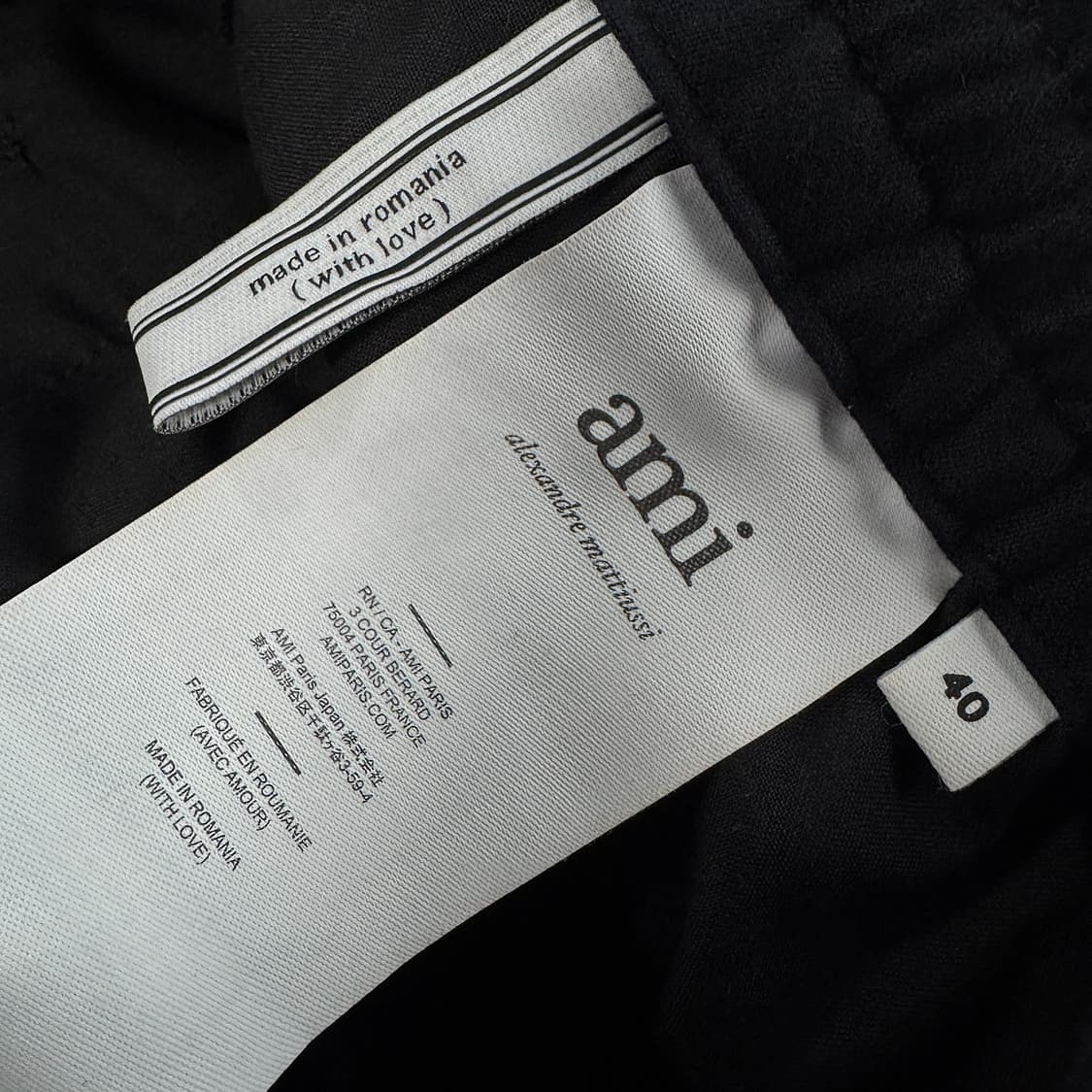 아미 AMI 네이비 울 트라우저 상품이미지5