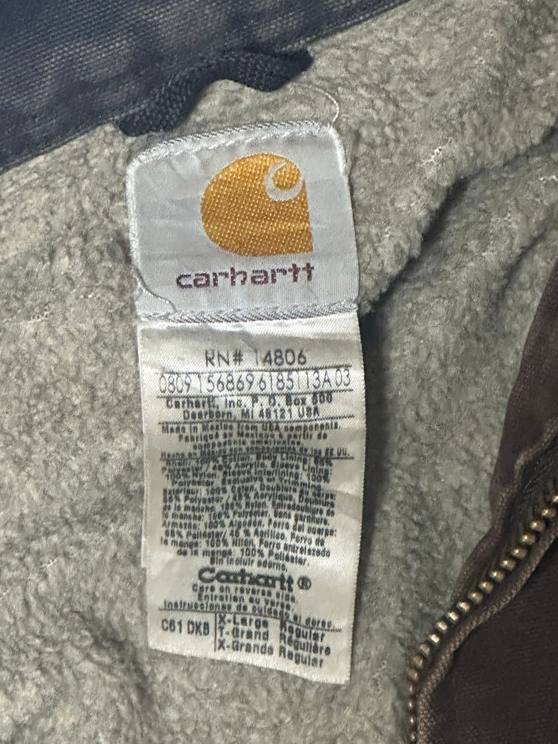 칼하트 디트로이드 자켓 2XL 상품이미지3
