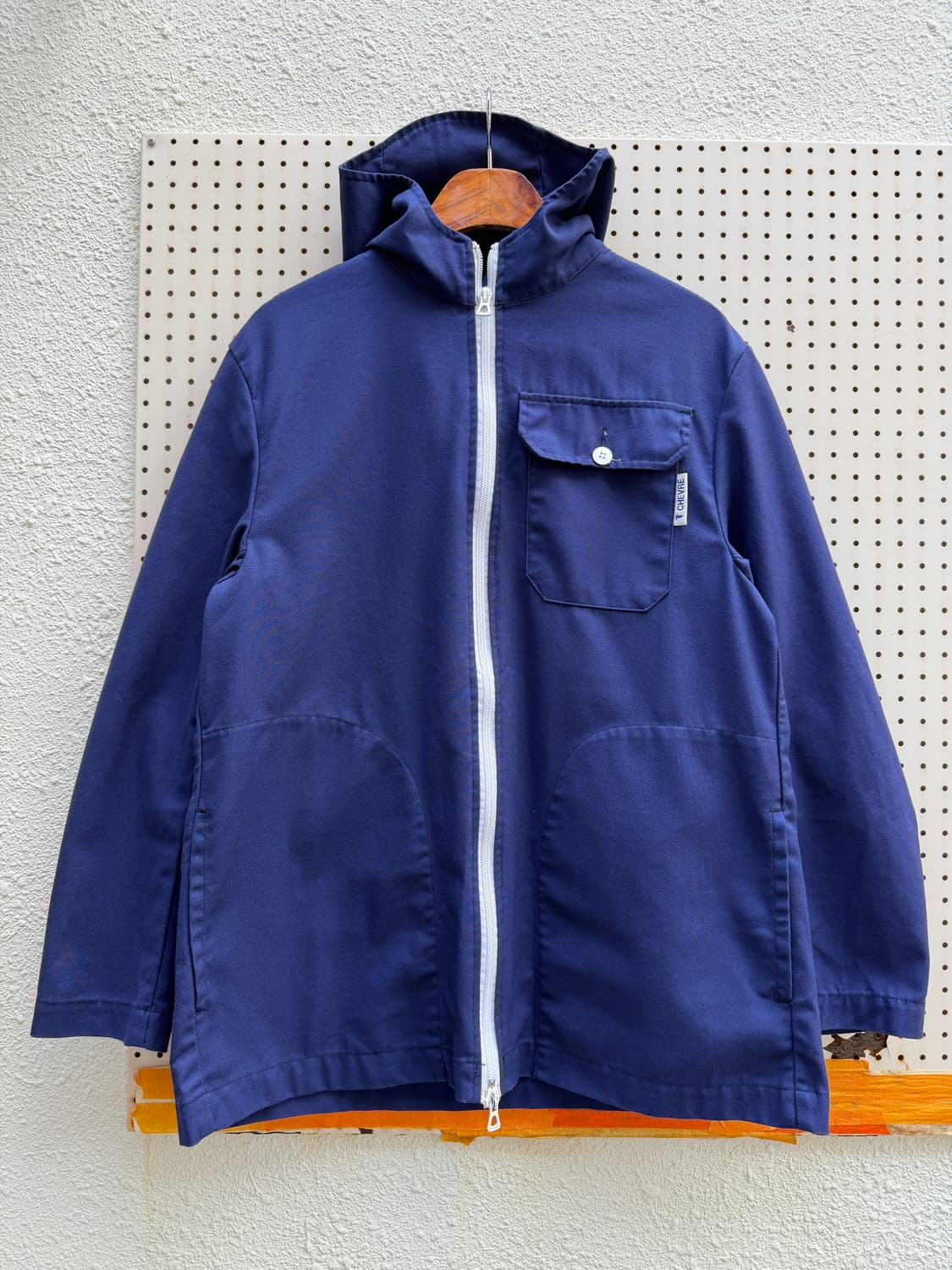 2000s FRENCH CHEVRE HOODED 빈티지 프렌치워크자켓 상품이미지1