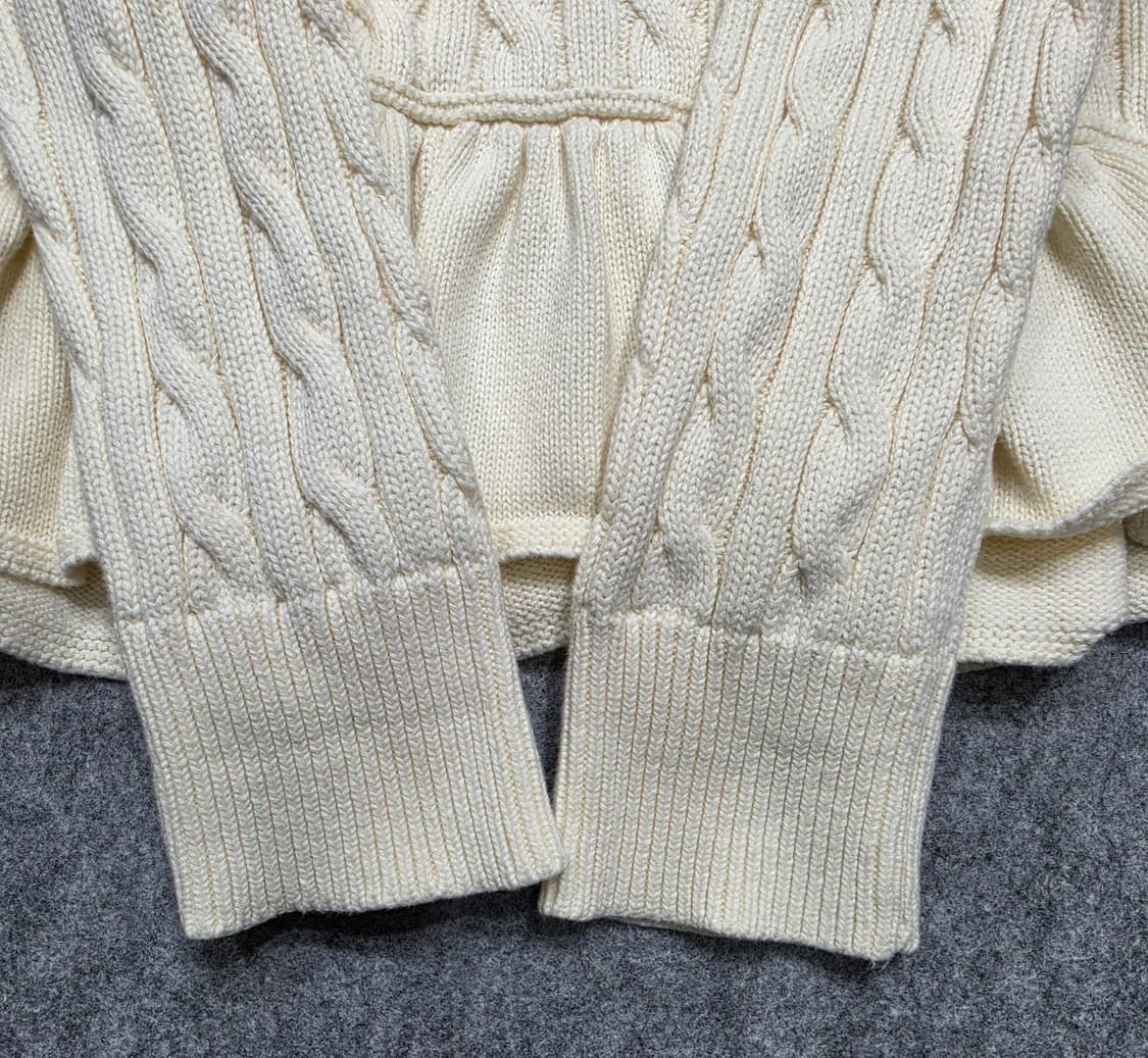 폴로 랄프로렌 케이블 페블럼 프릴 니트 가디건 걸즈 L 상품이미지4