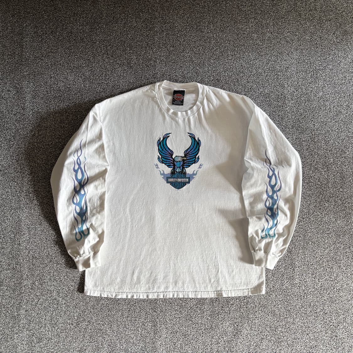 빈티지 할리데이비슨 플레임 롱슬리브 티셔츠 상품이미지3