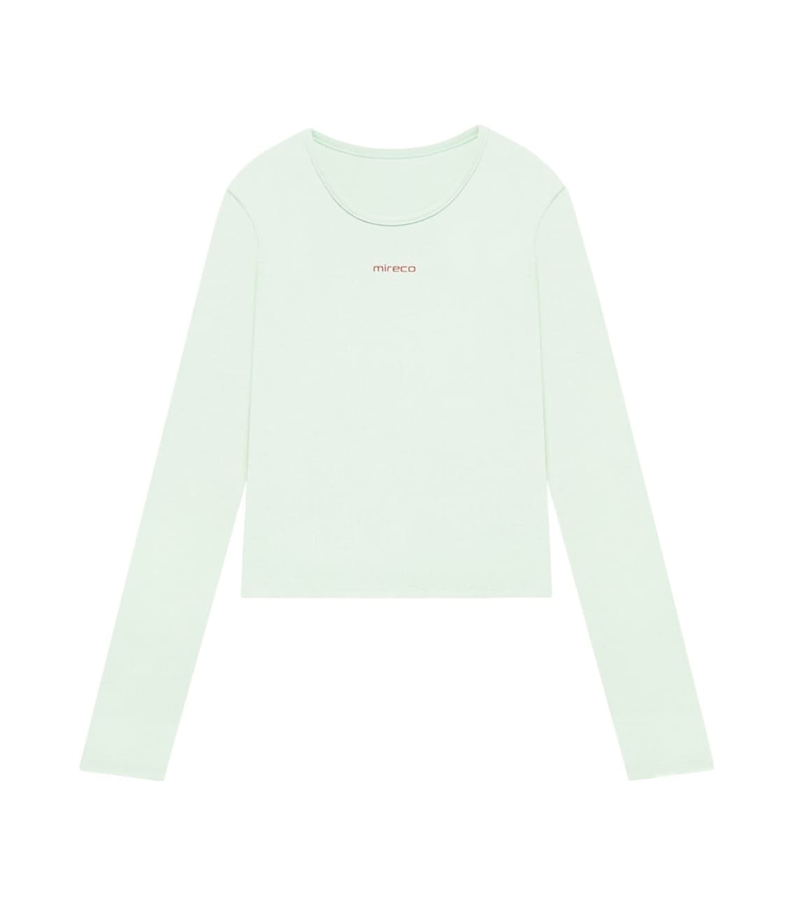 미레코 로고 긴팔 티셔츠 민트 새상품 상품이미지1
