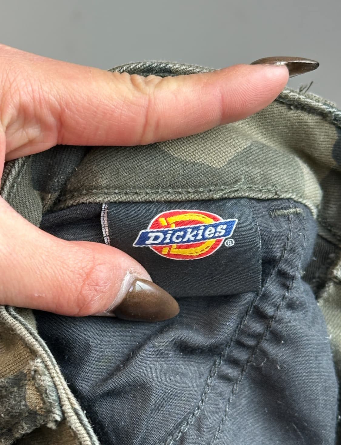 디키즈 카키 카모플라쥬 카고 스커트 상품이미지4