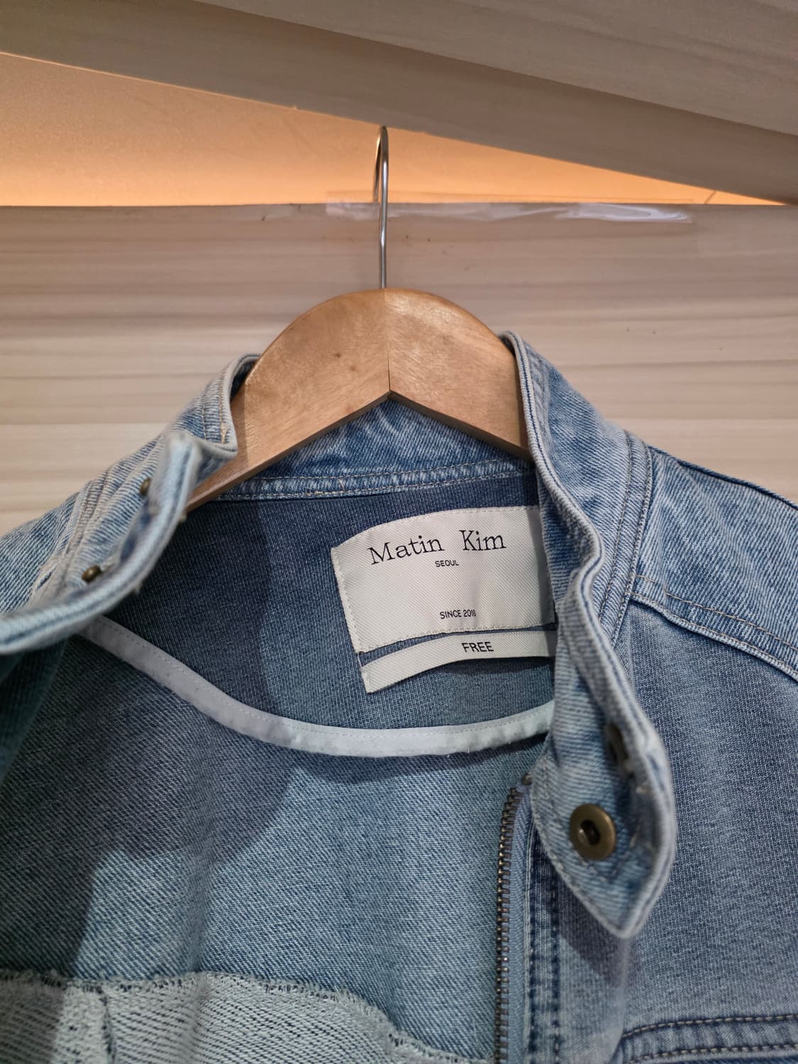정품 마뗑킴 데님 자켓 상품이미지9