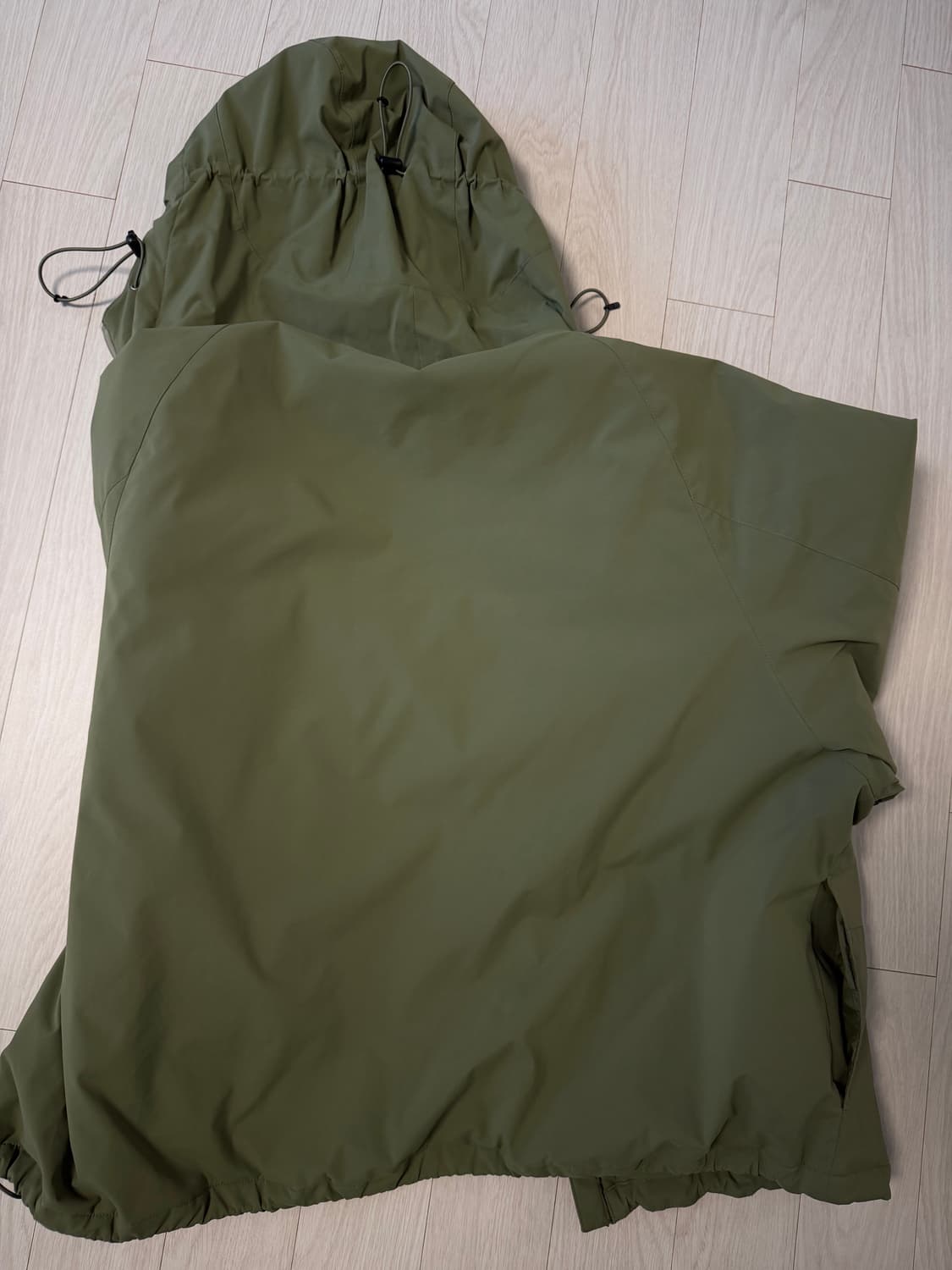 유니폼브릿지 카키색 후드 바람막이 L 상품이미지3