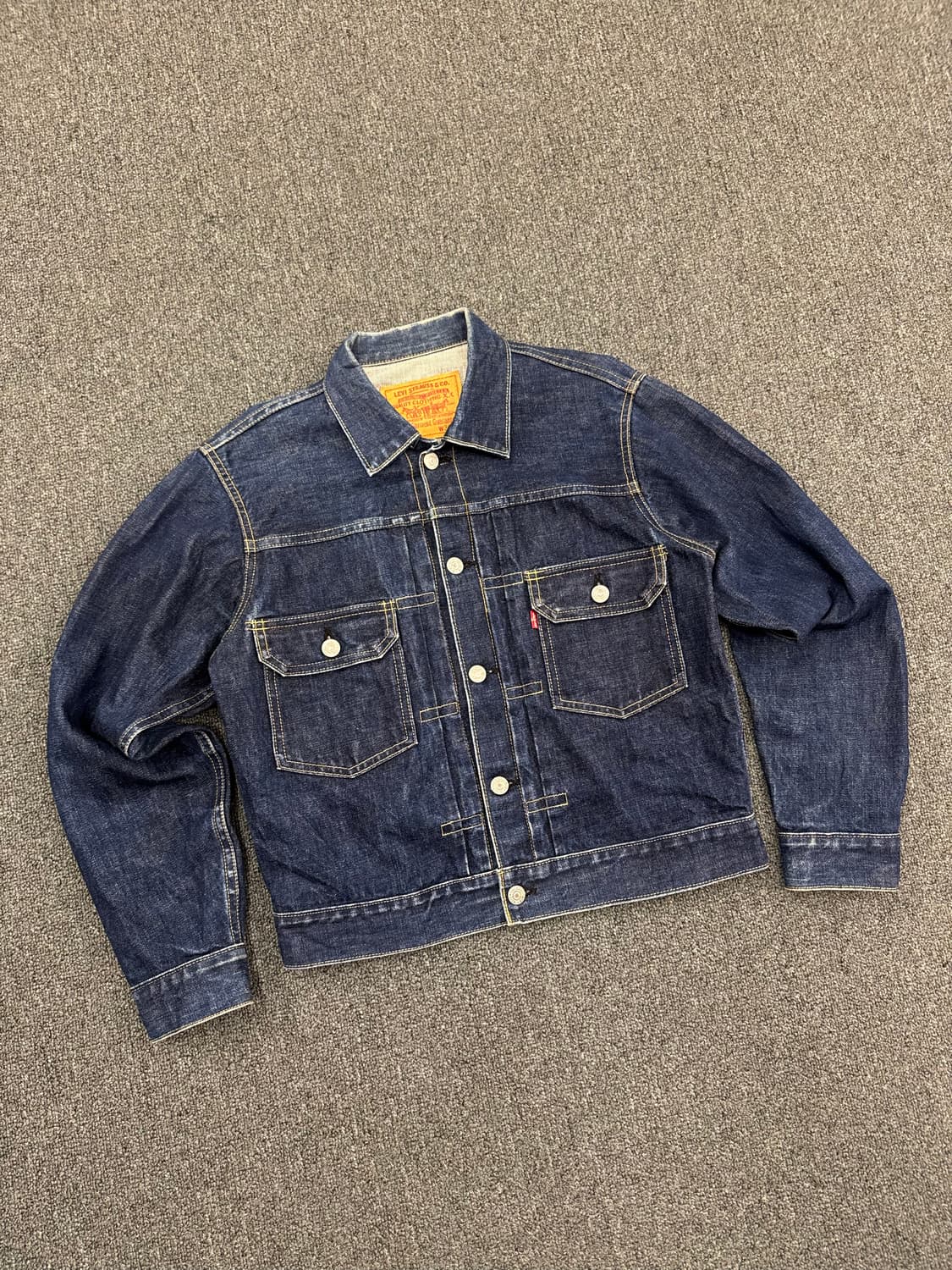 36)90’s 리바이스 빈티지 빅E 507 2st 데님자켓 상품이미지1