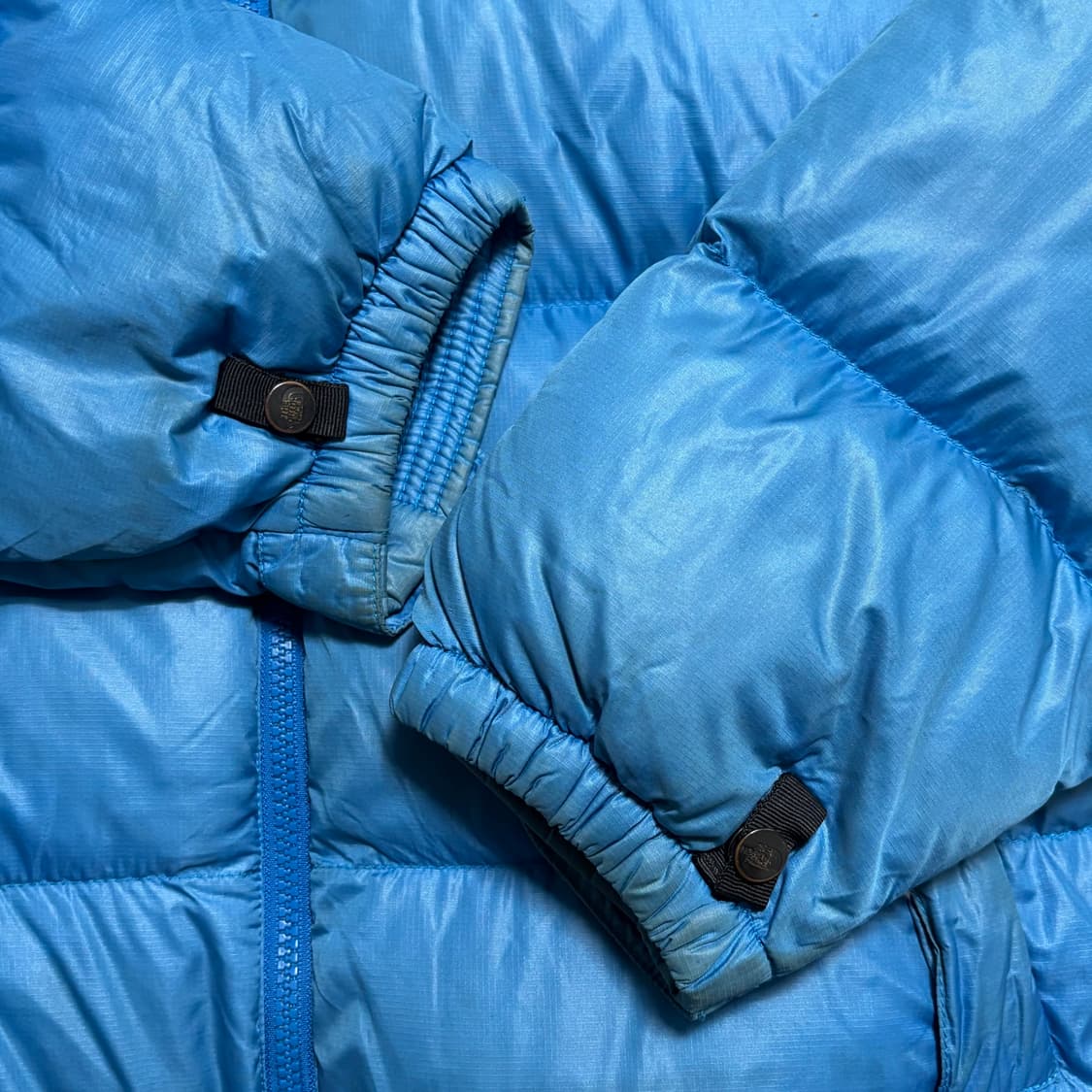 90 노스페이스 700 블랙 블루 눕시 패딩 상품이미지6