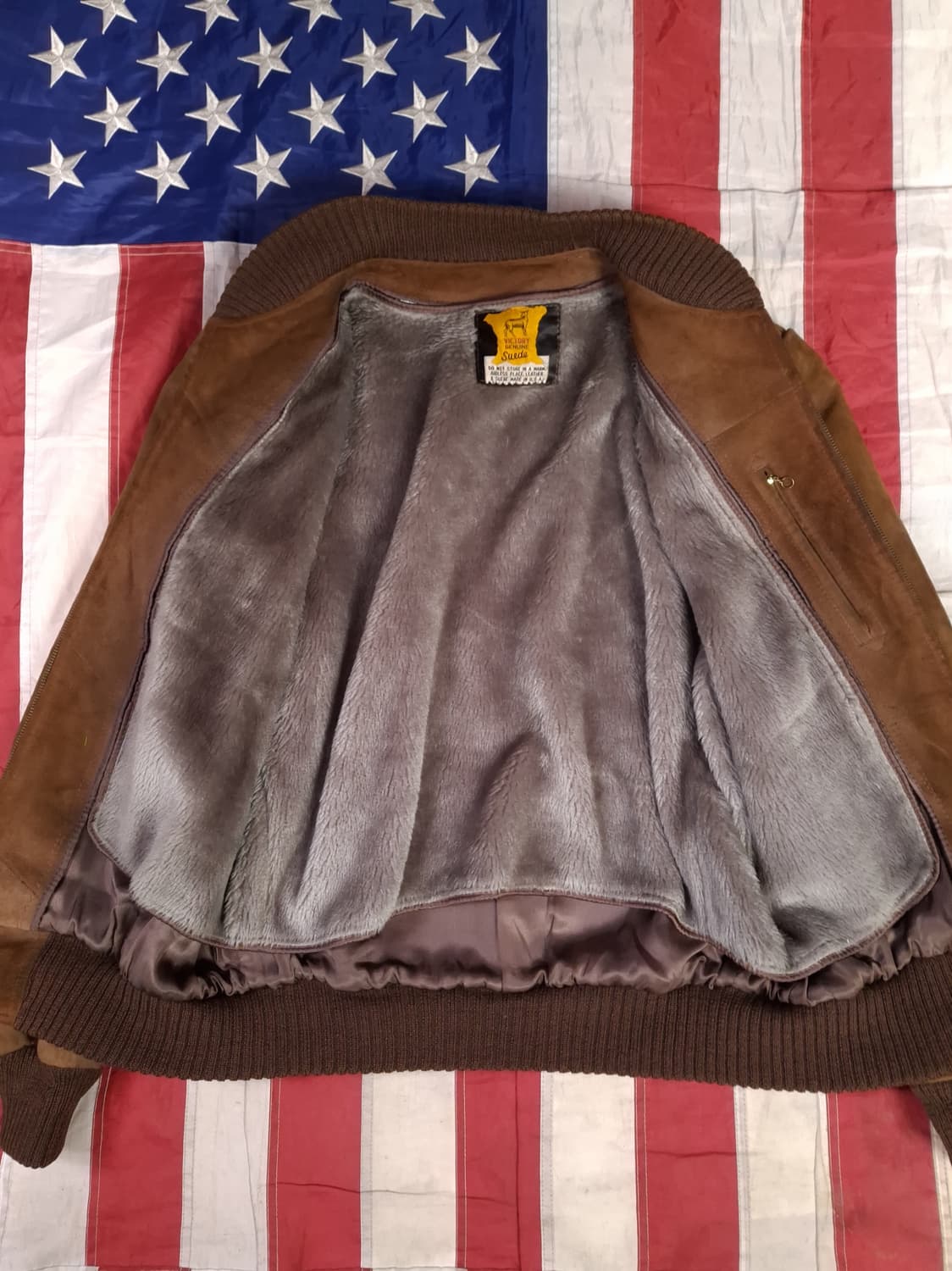 오리지날 80's 미국제조 리얼스웨이드 봄버 자켓 상품이미지7