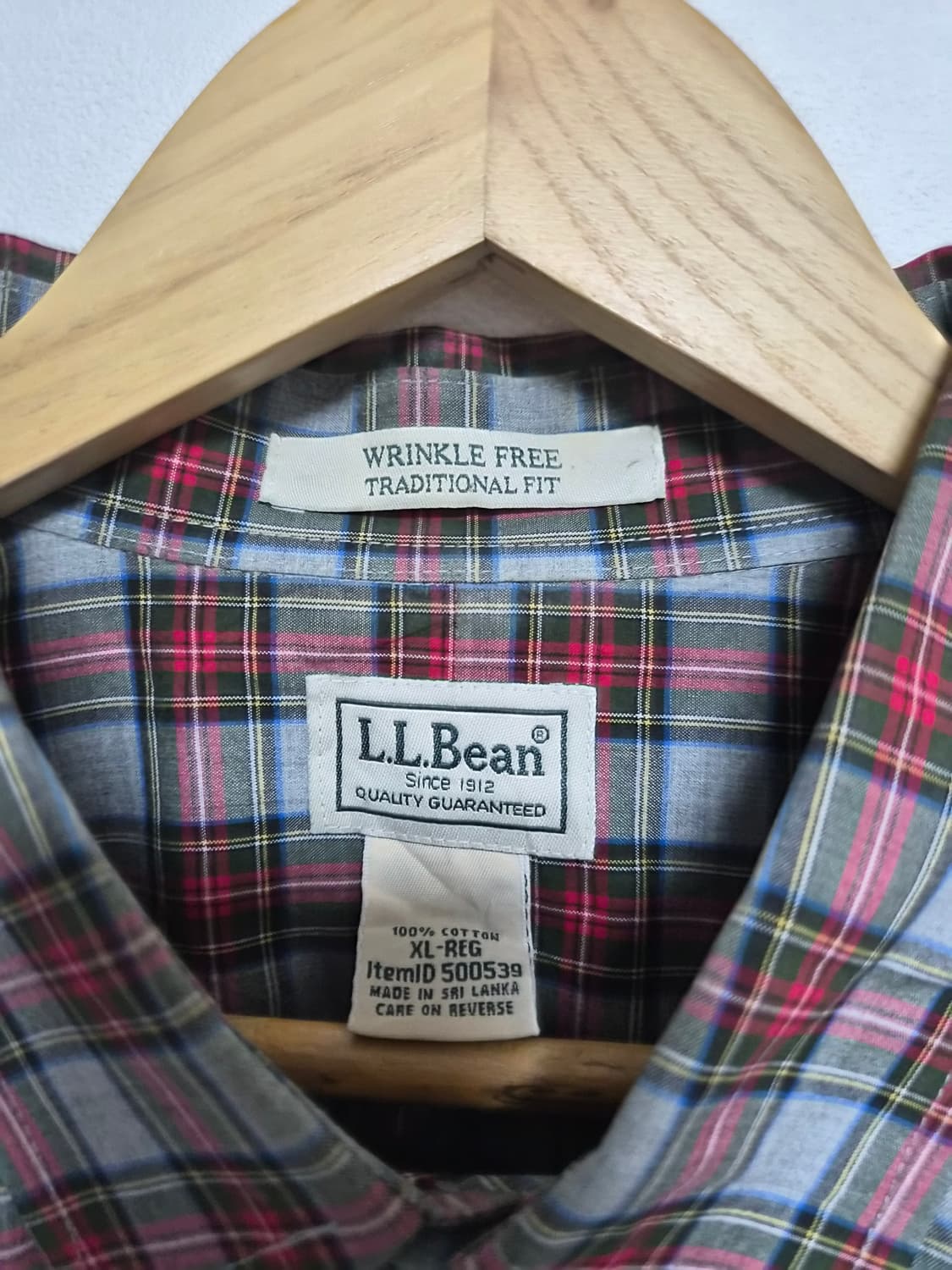 엘엘빈LLBean 체크 셔츠 XL사이즈 - S300 상품이미지3