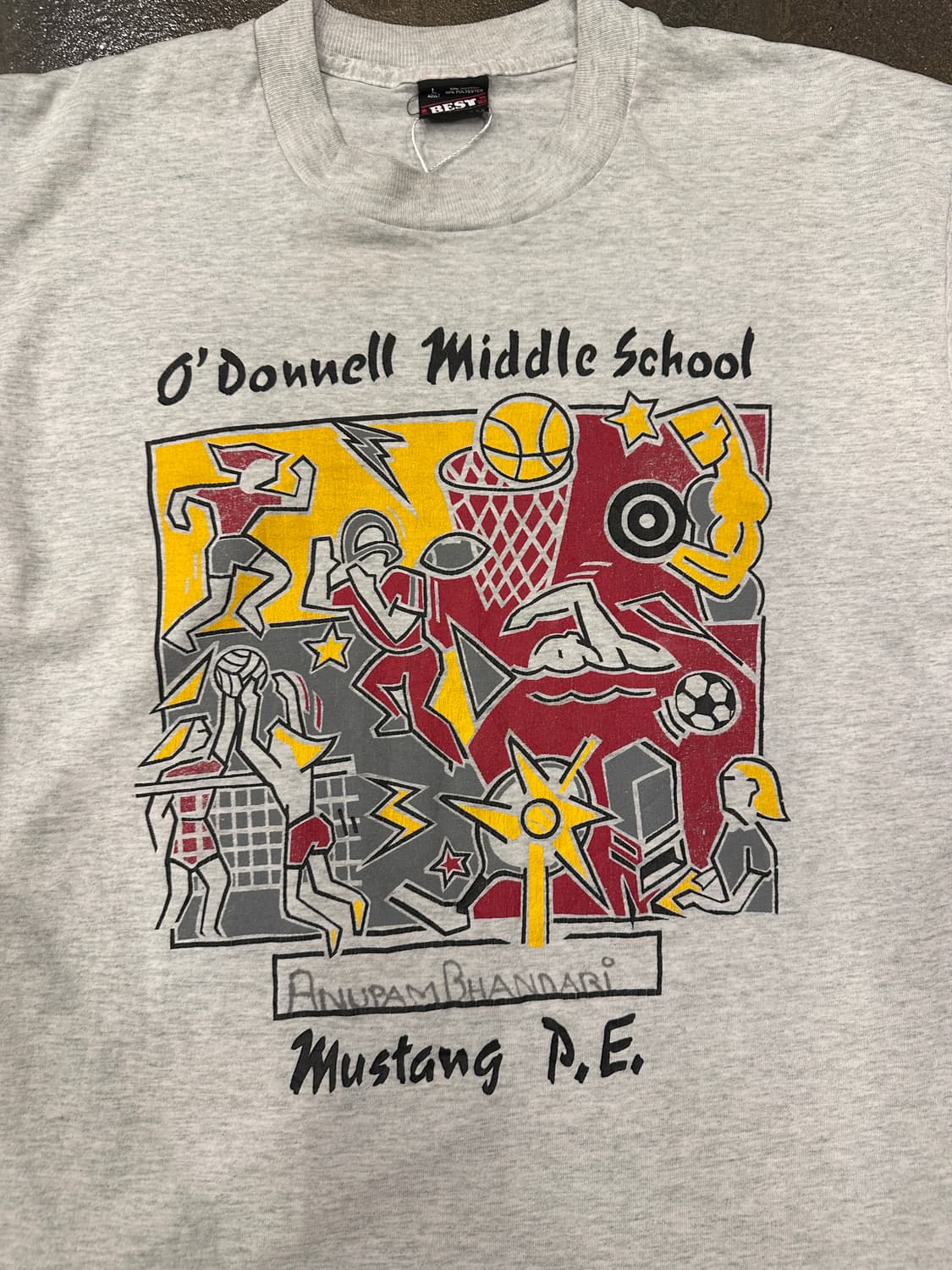 90s Fruit of the loom 싱글 스티치 반팔티 L 상품이미지3