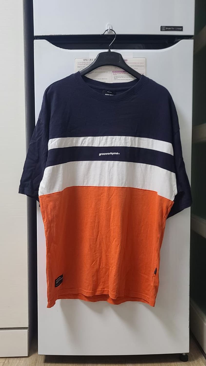 Groove Rhyme 컬러 블록 티셔츠 L 상품이미지1