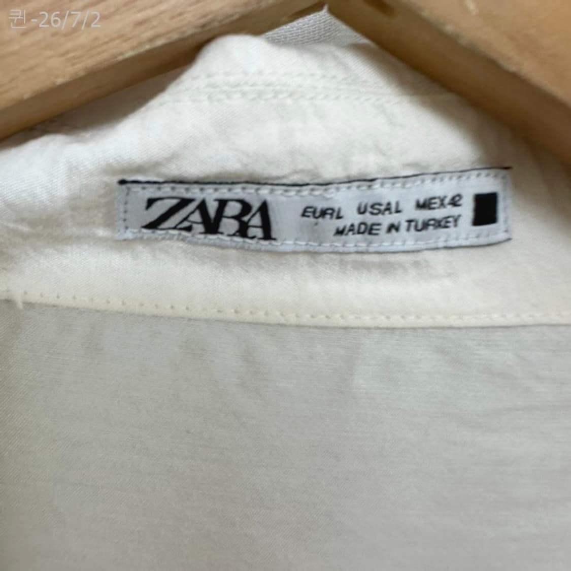 자라 남자 하늘하늘한 셔츠 남방 L /퀸 상품이미지5