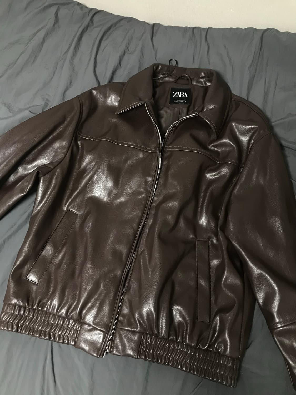 자라 레더자켓 상품이미지1