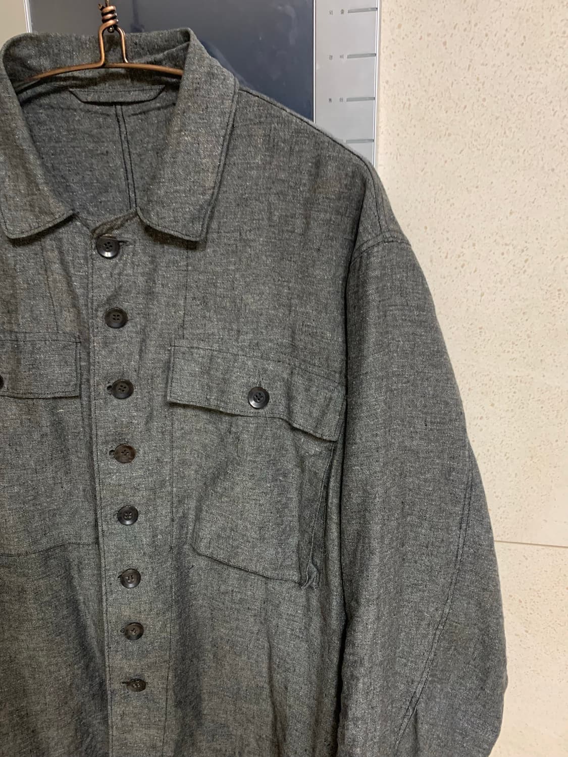 Twobuildershouse 밀리터리 셔츠 그레이 L 상품이미지3