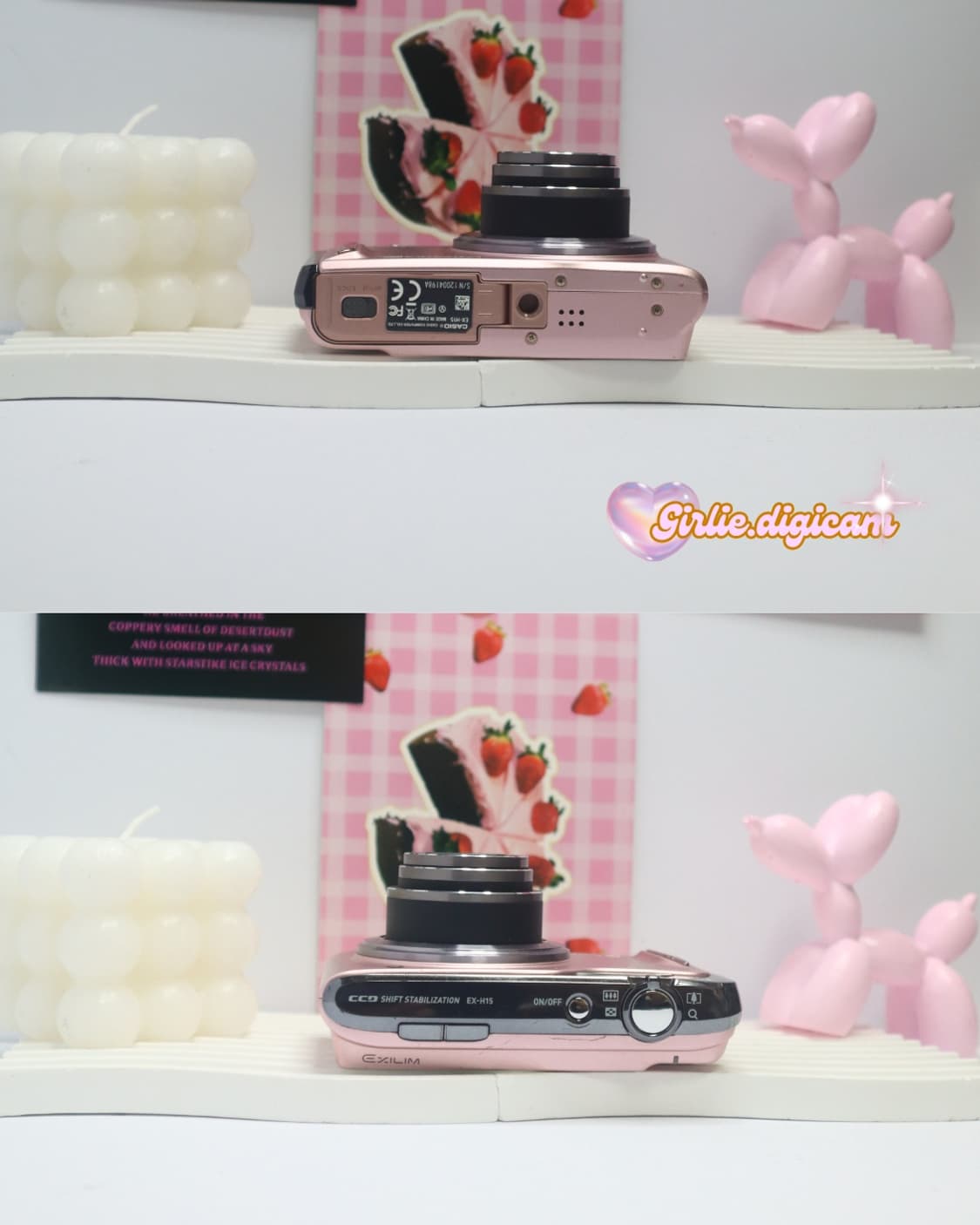 츄디카+베이비핑크!) 카시오 엑슬림 EX-H15 상품이미지5