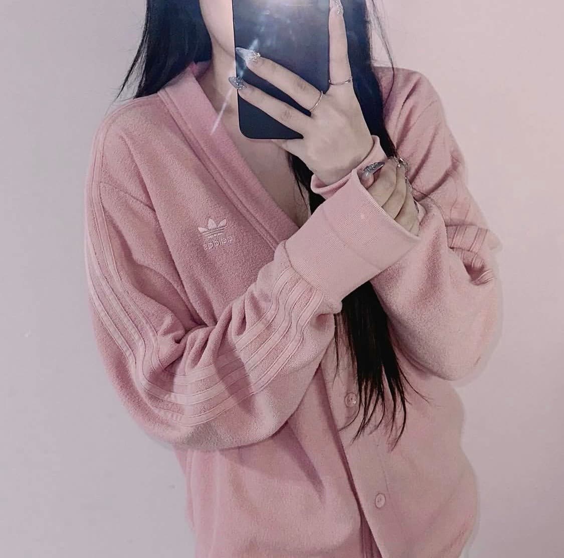 아디다스 핑크 테리 가디건 상품이미지2