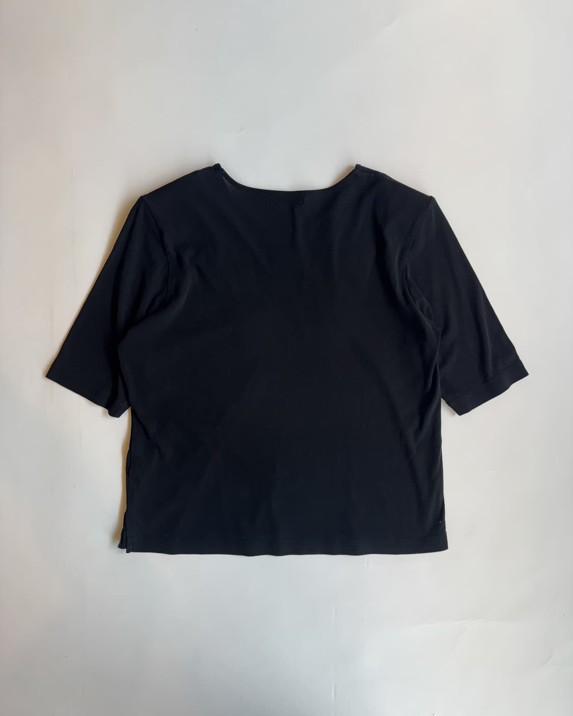 Black Rose Applique T-shirt  상품이미지3