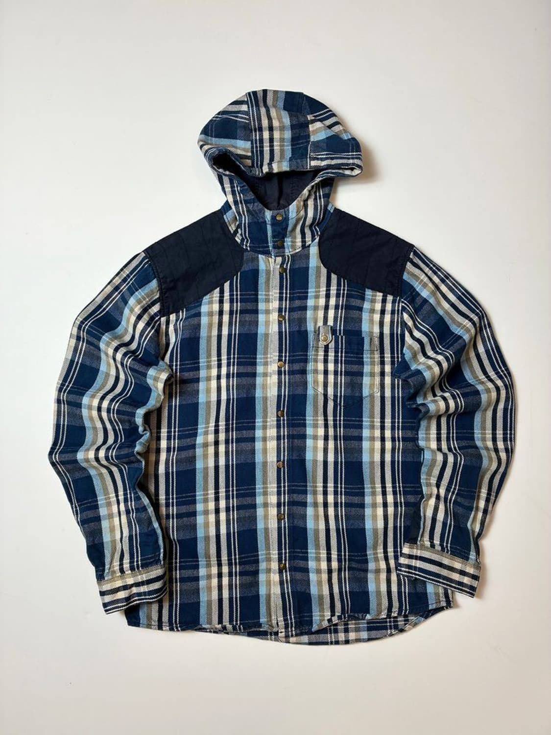 페달레드 PEDALED 00's 재팬 후디 체크 자켓 PN8931 상품이미지1