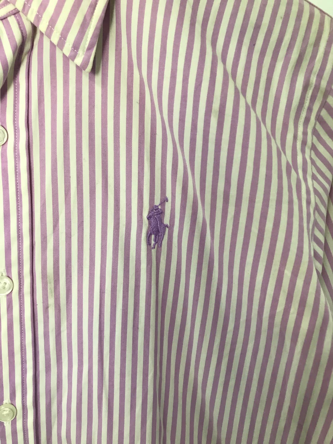 폴로 랄프로렌 자수로고 스트라이프 셔츠 상품이미지4