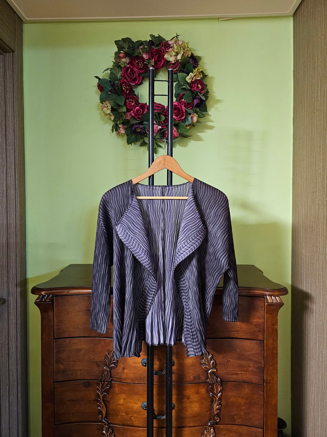 플리츠플리즈 주름가디건 상품이미지1