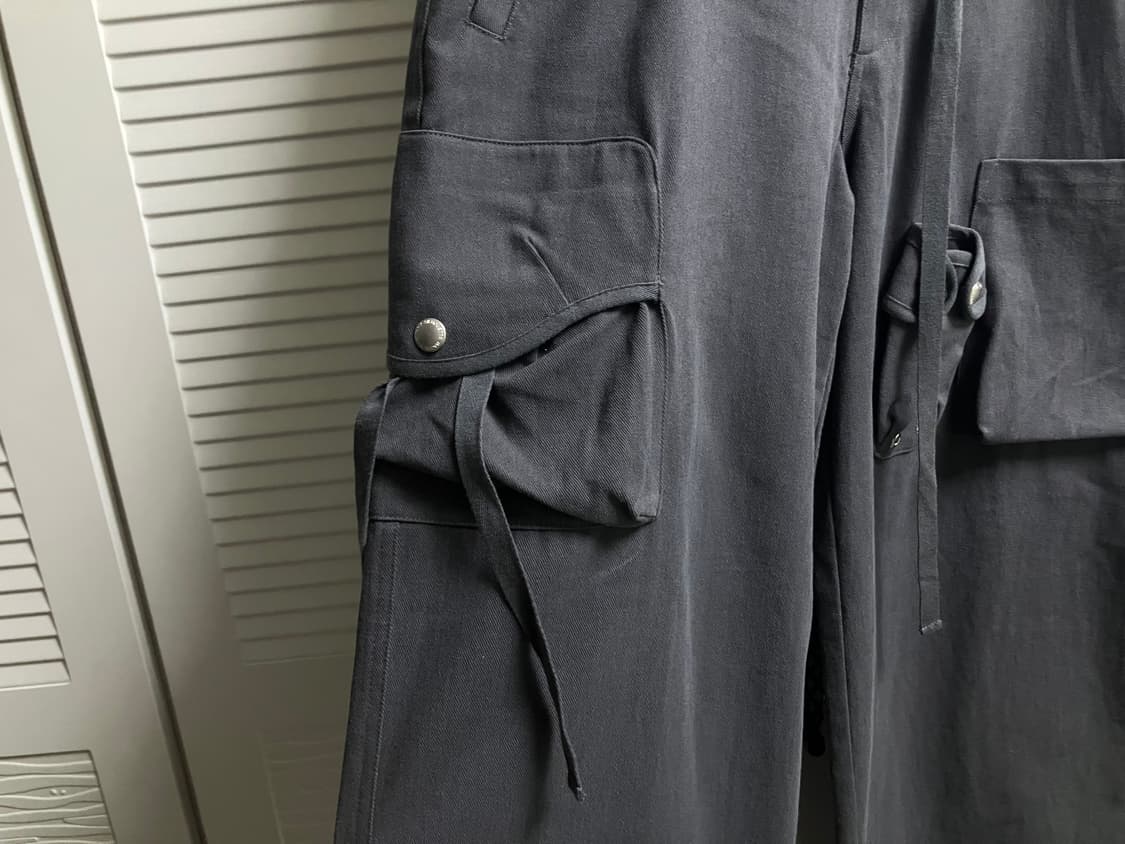 NACHE STRAP WIDE CARGO PANTS (UNISEX)  상품이미지4