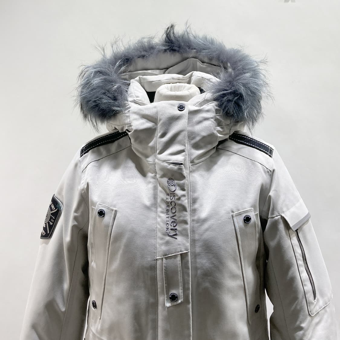 디스커버리 여성 블랙콤 롱패트롤 다운자켓 S 상품이미지2