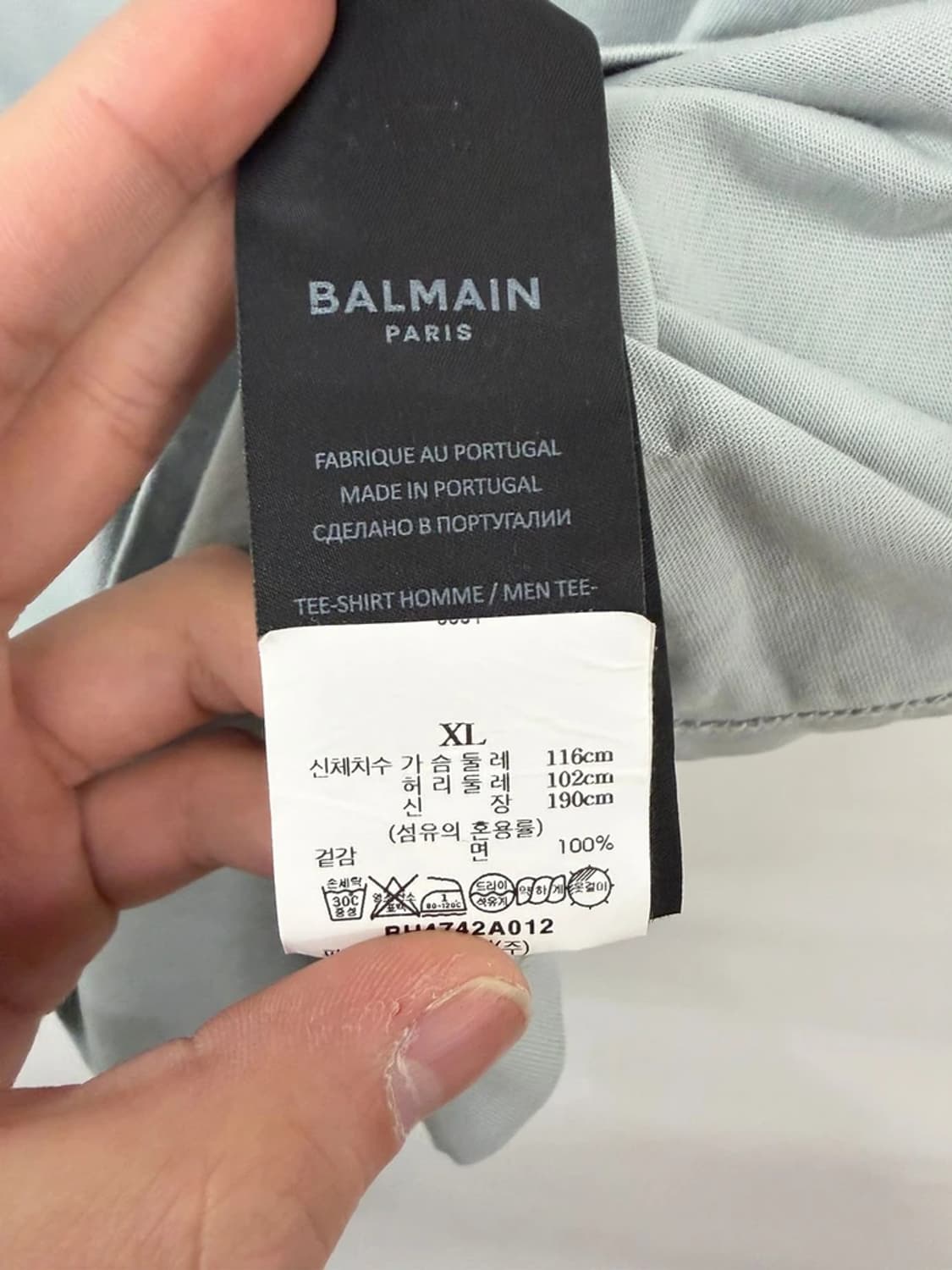 발망 Balmain 24SS 로고 프린트 반팔 티셔츠 PN9848 상품이미지7