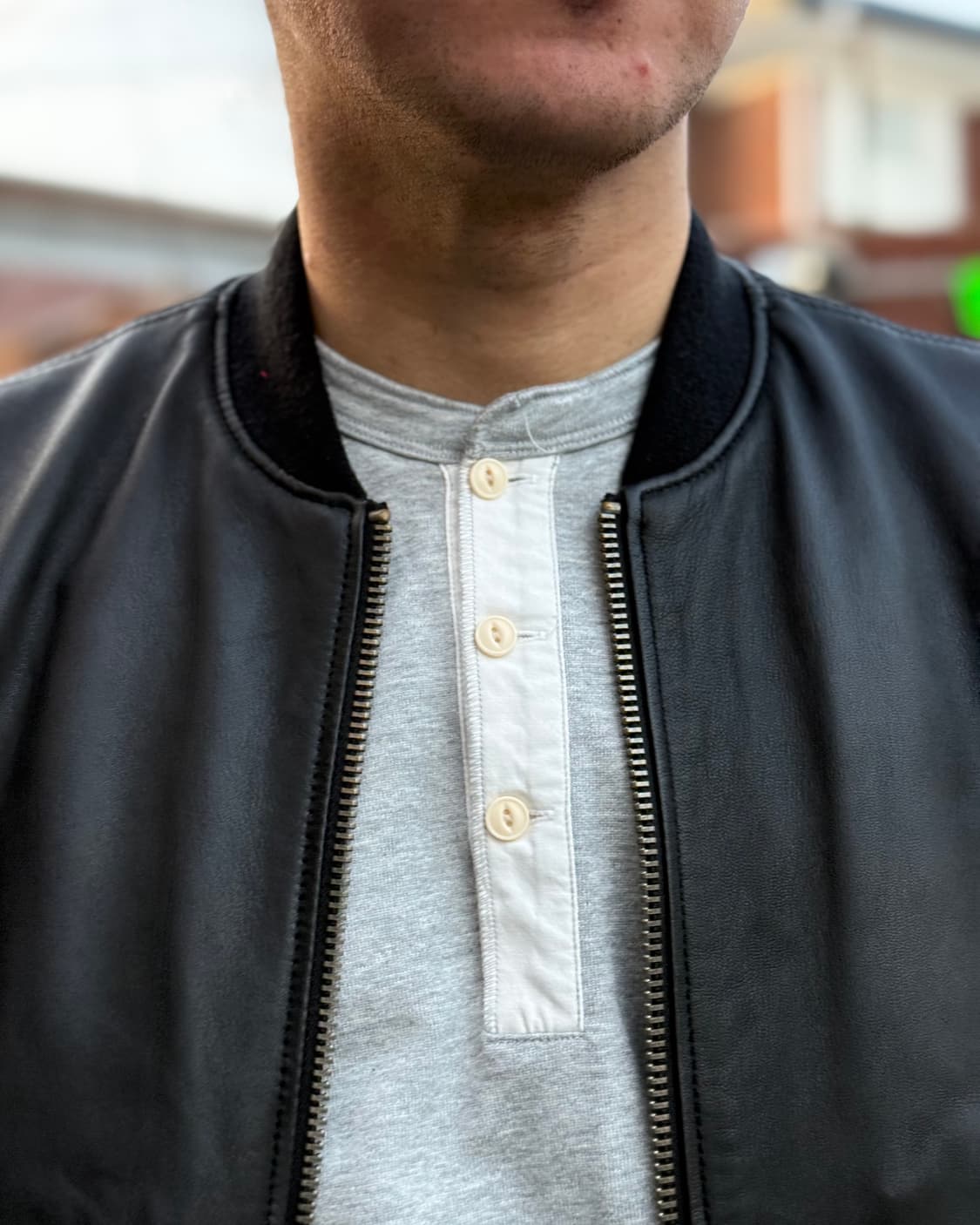 쇼트 램스킨 타입 MA-1 봄버자켓 L 상품이미지10