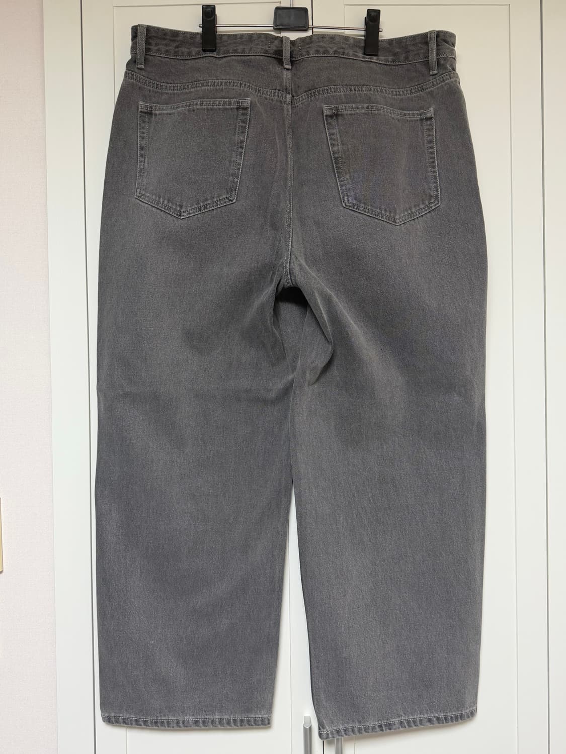 (40) 무탠다드 와이드 데님 팬츠 그레이 상품이미지2