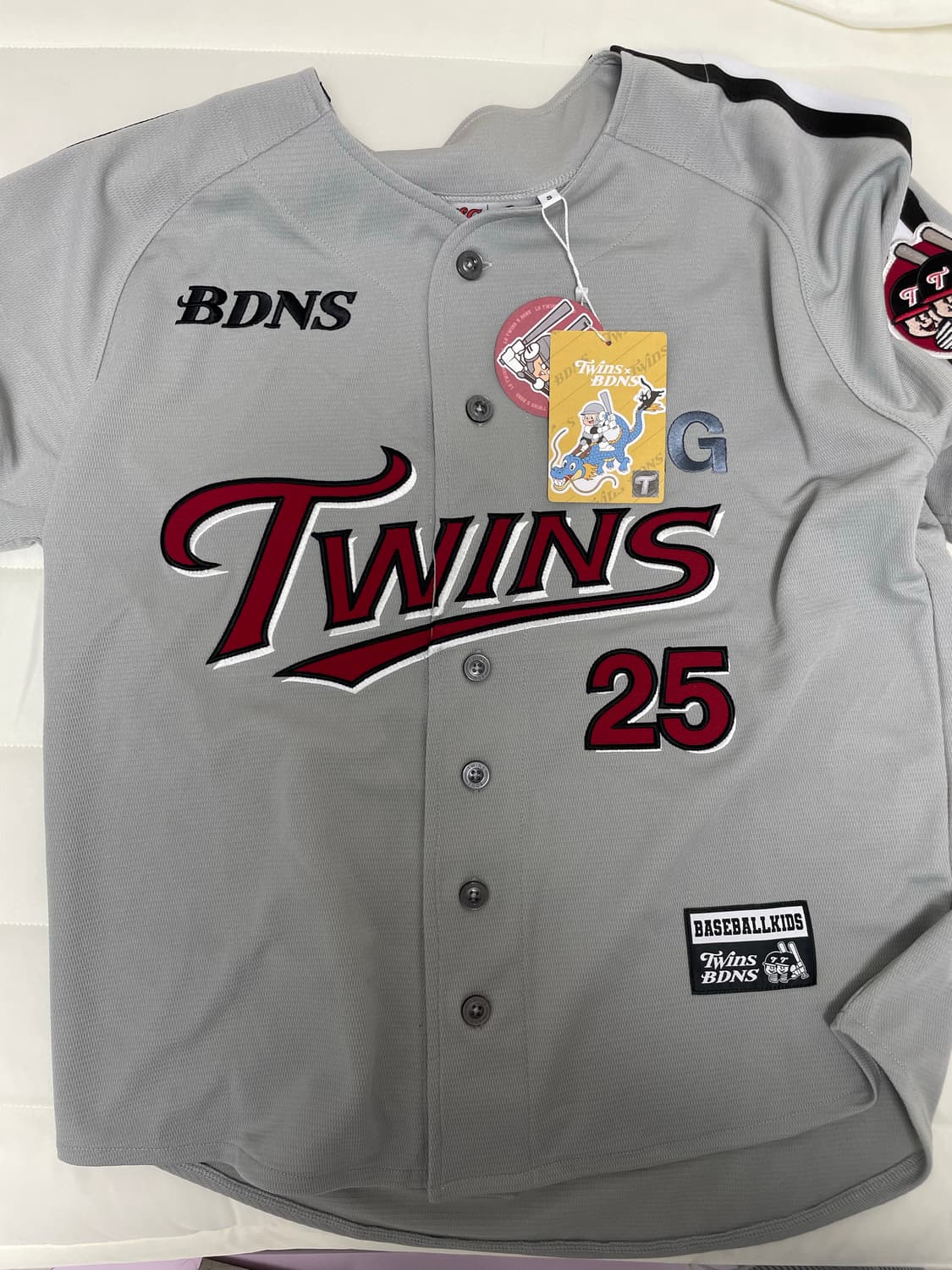 Lg twins 엘지 트윈스 빠더너스 2010 베이스볼 져지 그레이 상품이미지2