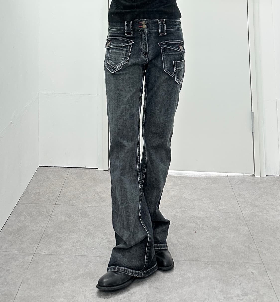 JPN boots cut pocket detail denim pants  상품이미지2