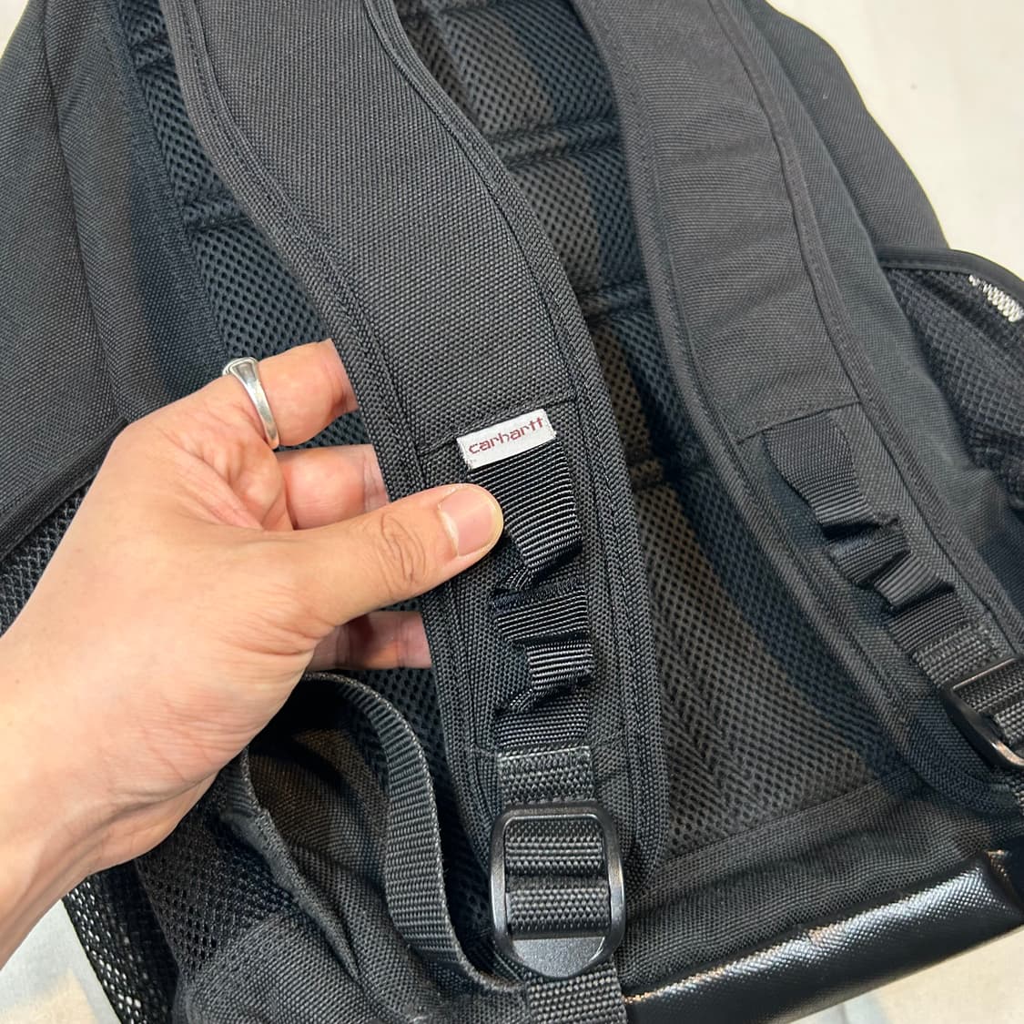 칼하트 멀티 포켓 백팩 가방 블랙 상품이미지8