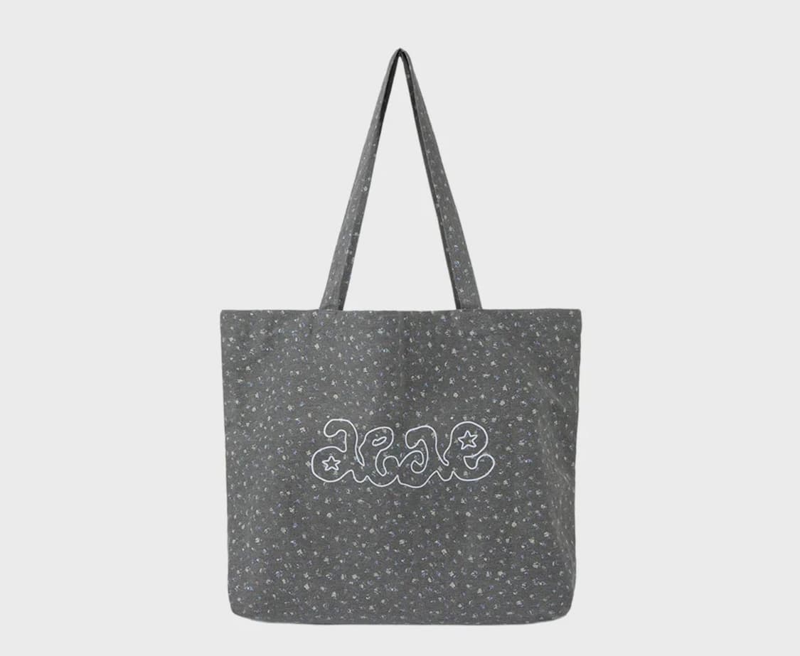 BREEZE TOTE BAG [FLOWER CHARCOAL] 상품이미지1