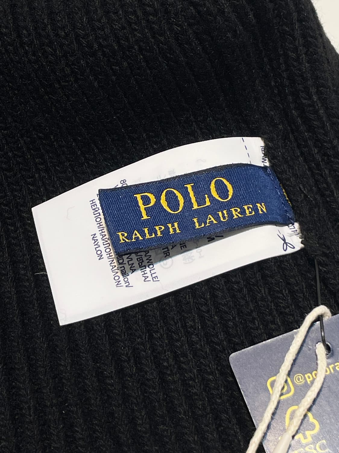 폴로 랄프로렌 베어 블랙 비니 미사용 새 상품 A1544 상품이미지6