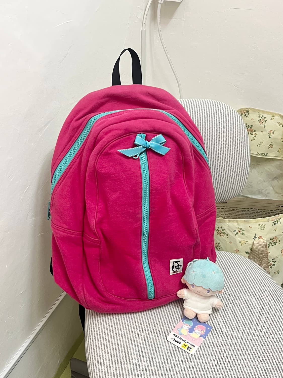 Chums 마젠타 블루 백팩 🩵 상품이미지2