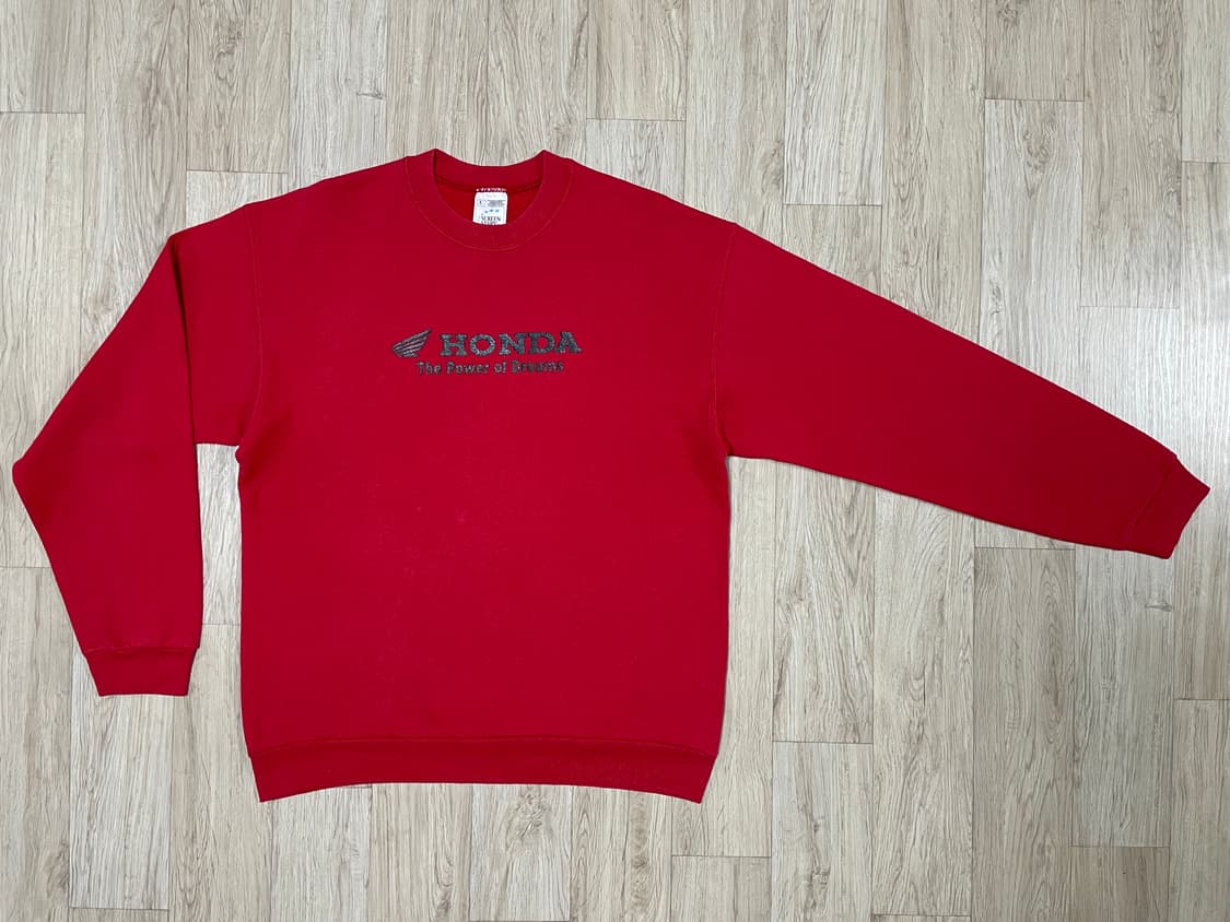 100~105) 90s 스크린스타 혼다 빅로고 맨투맨(RRL&LVC&폴로 상품이미지2