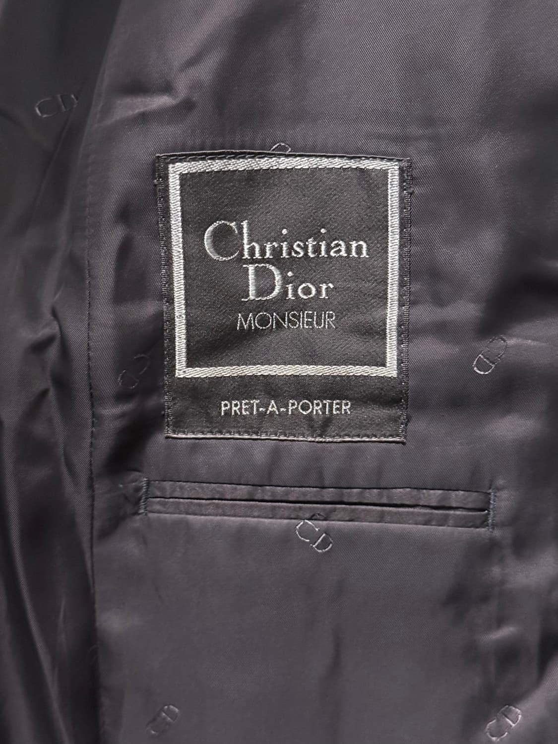 크리스찬 디올 체크 울 일본판 2버튼 블레이져 자켓 명품 빈티지 Dior 상품이미지7