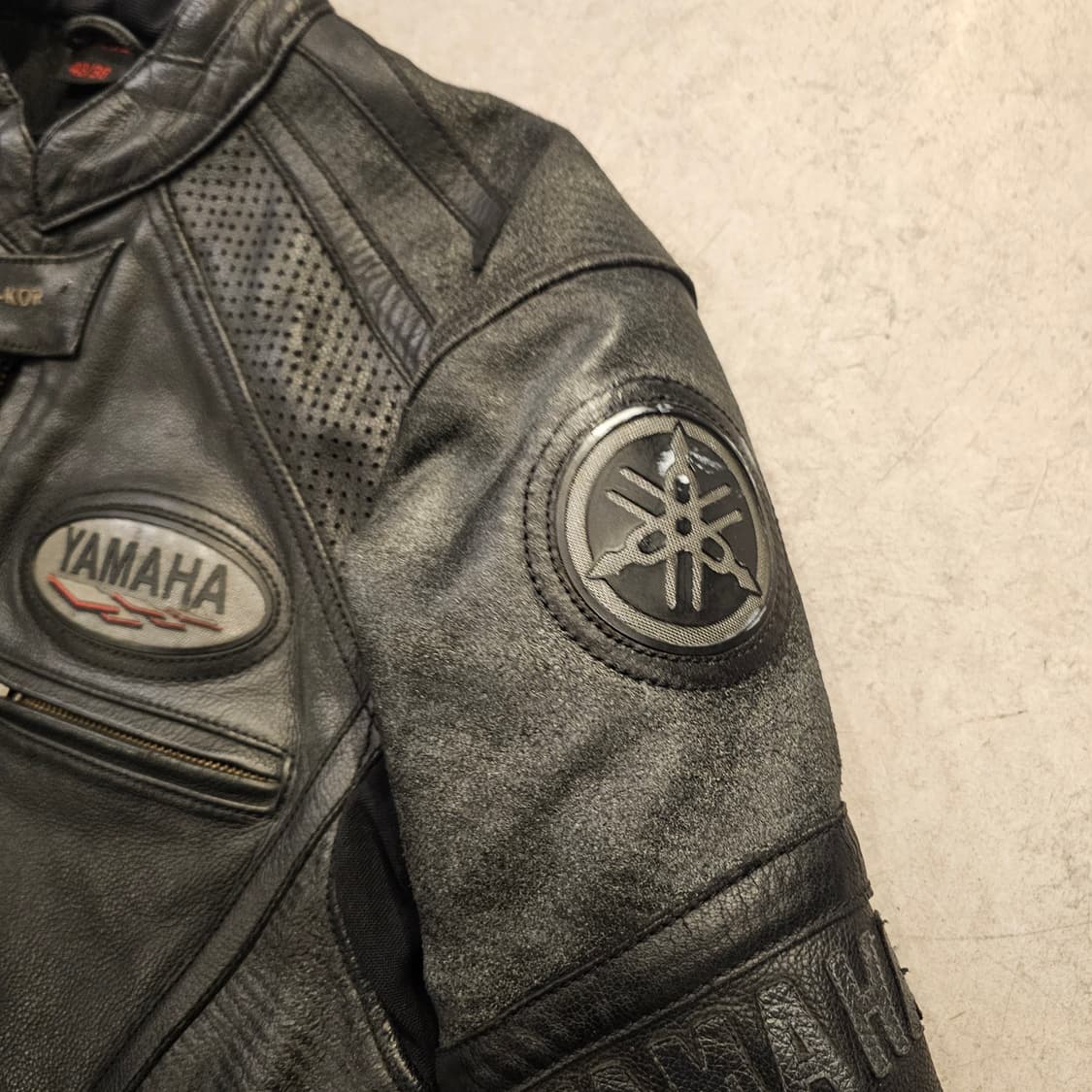 S 야마하 가죽 라이더 레이싱자켓 상품이미지2