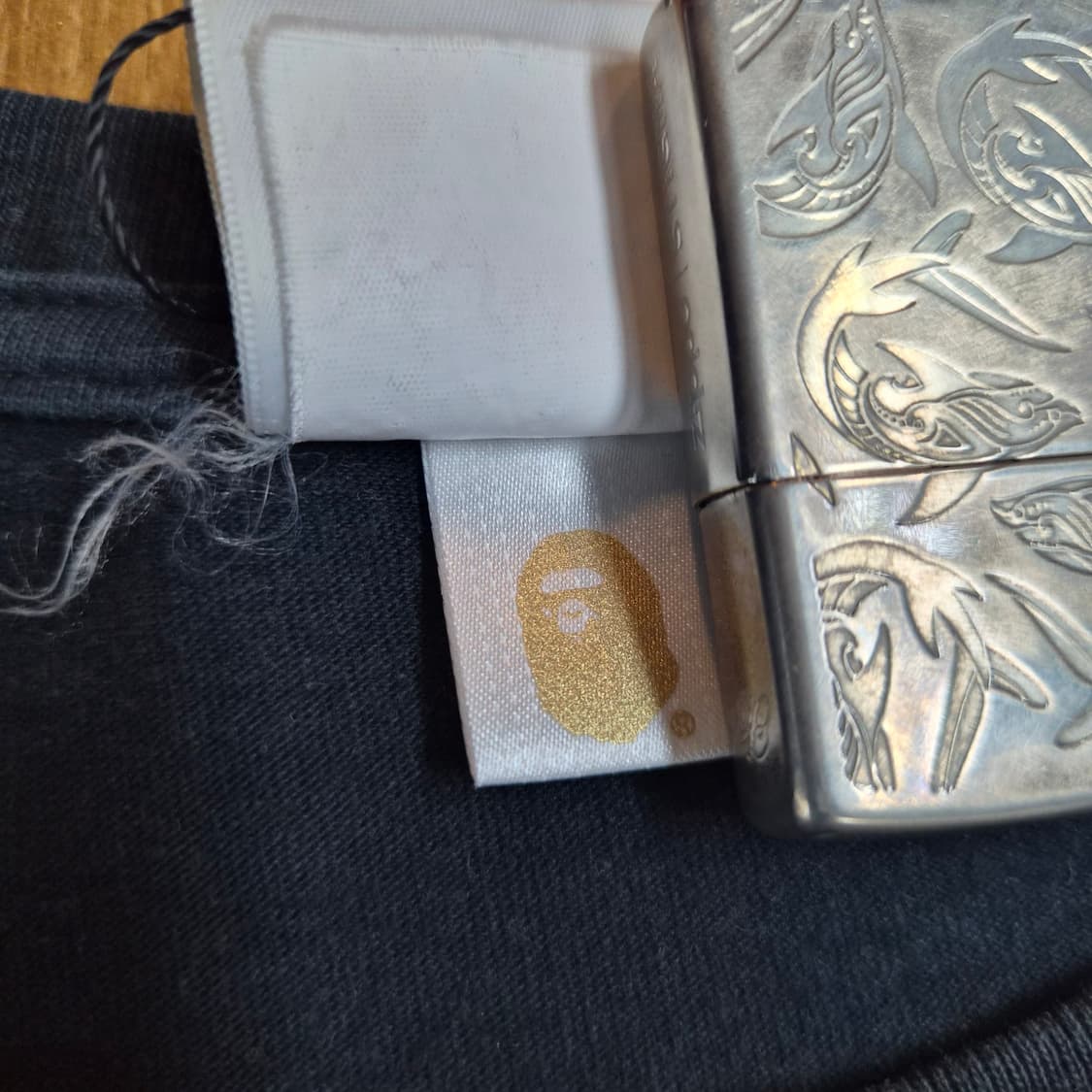 Bape 사루 카타카나 컬리지 반팔티 상품이미지5
