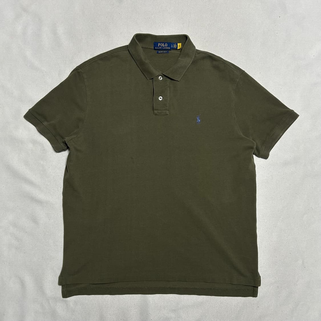 L 폴로랄프로렌 커스텀 슬림핏 브라운 카라 반팔티  상품이미지2