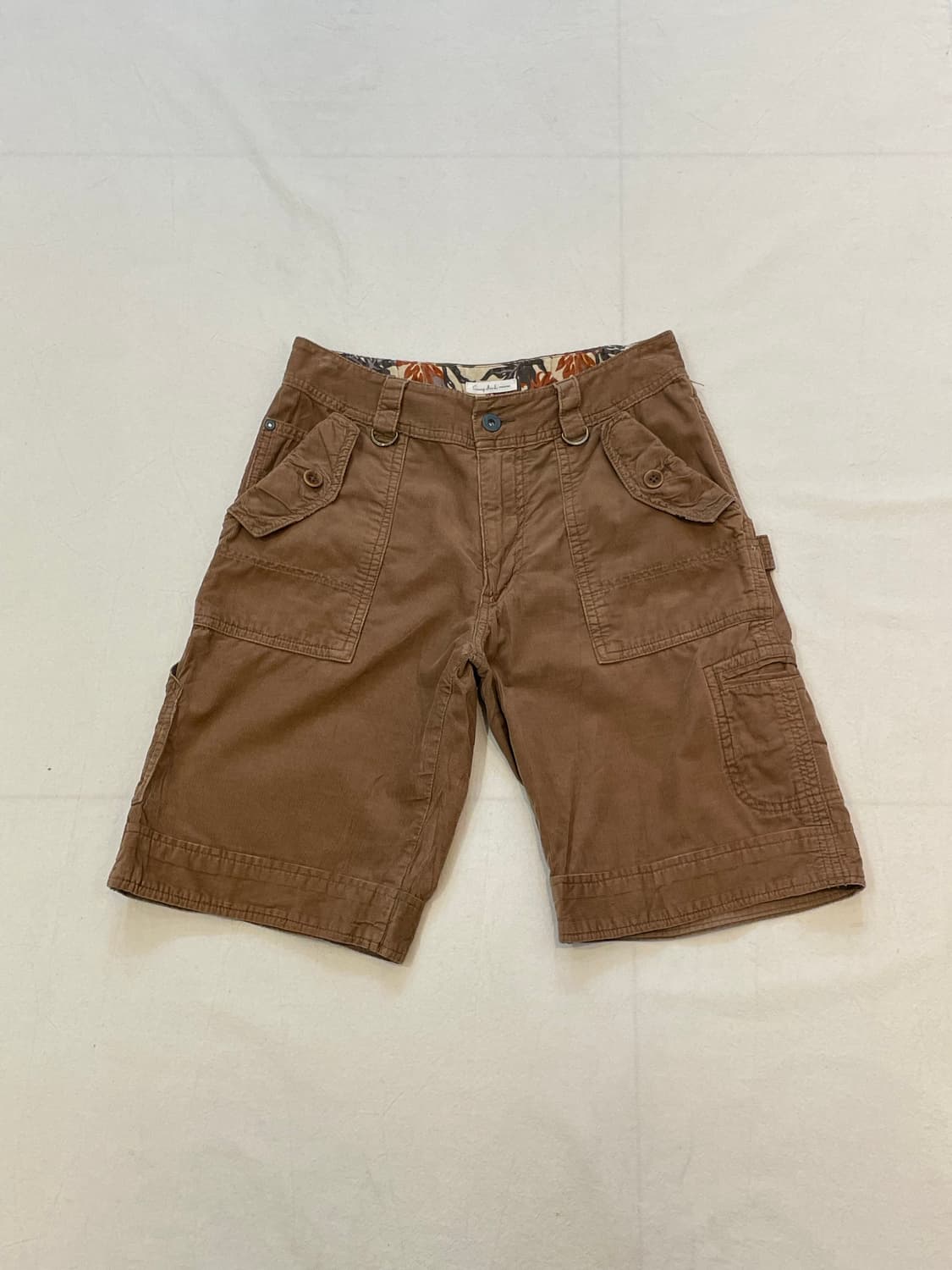 일본빈티지 코듀로이 디테일반바지 상품이미지1