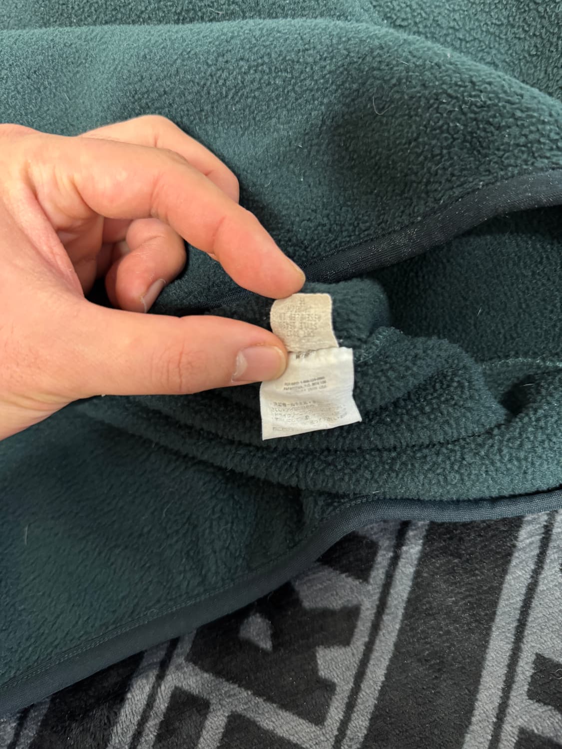 파타고니아 신칠라 스냅 티 풀 오버 그린 메이드 인 자메이카 상품이미지7