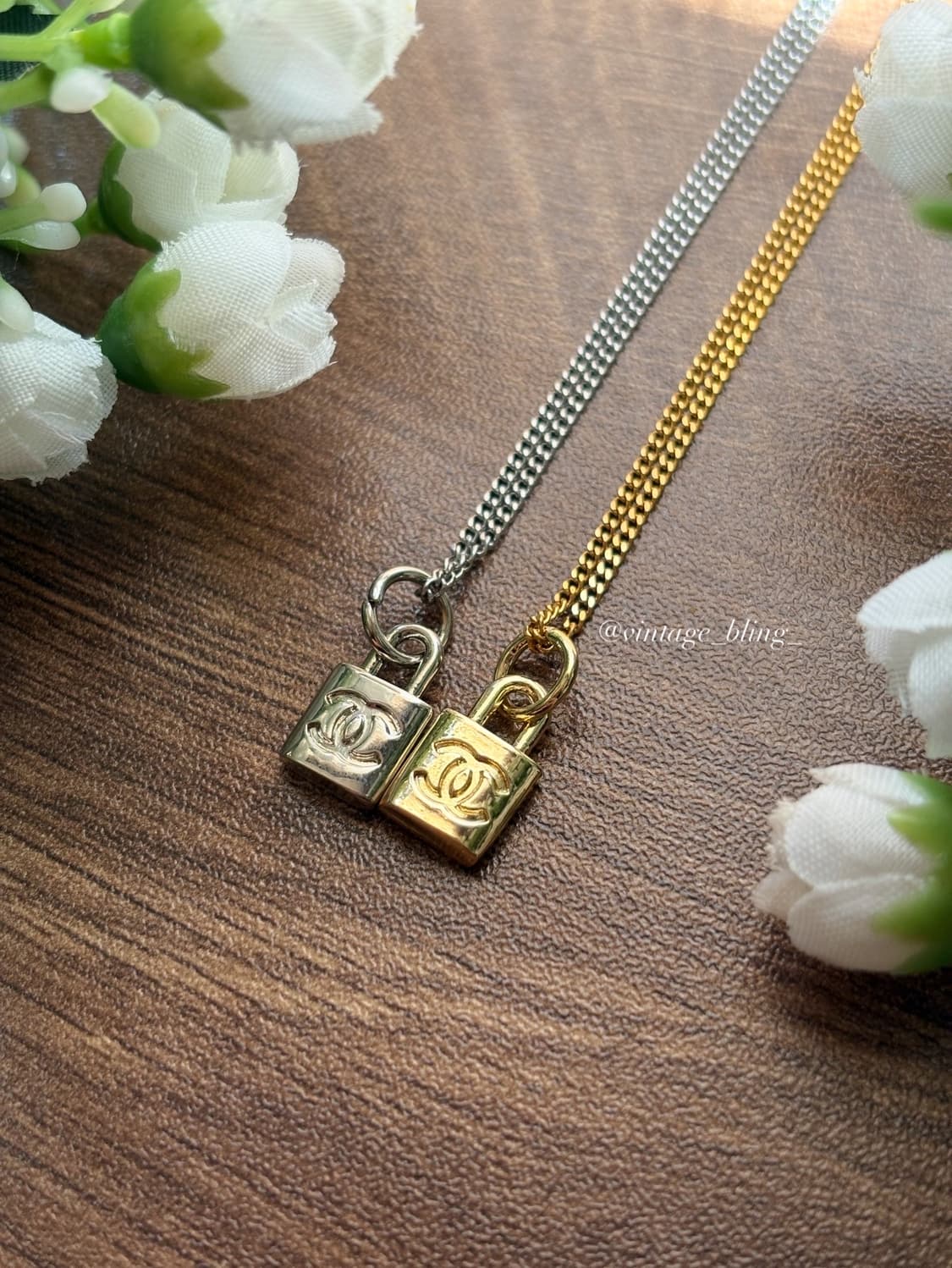 샤넬 미니 패드락 목걸이  상품이미지2