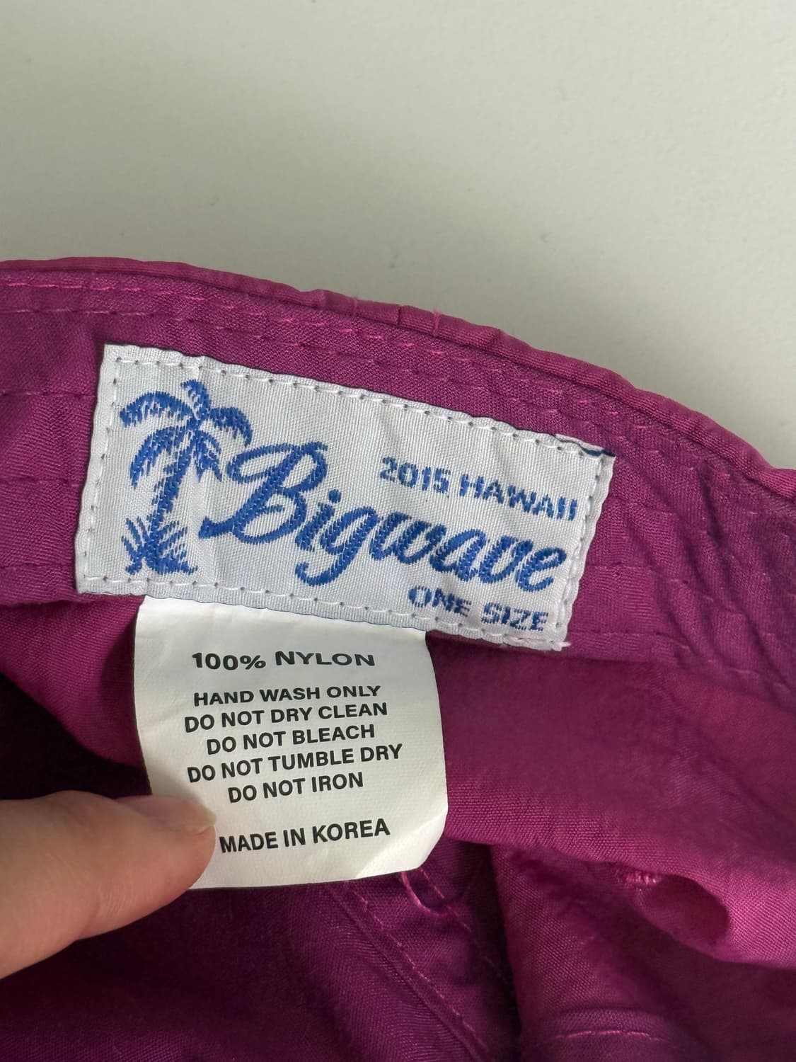 빅웨이브 컬렉티브 핑크 나일론 캡 모자 상품이미지3