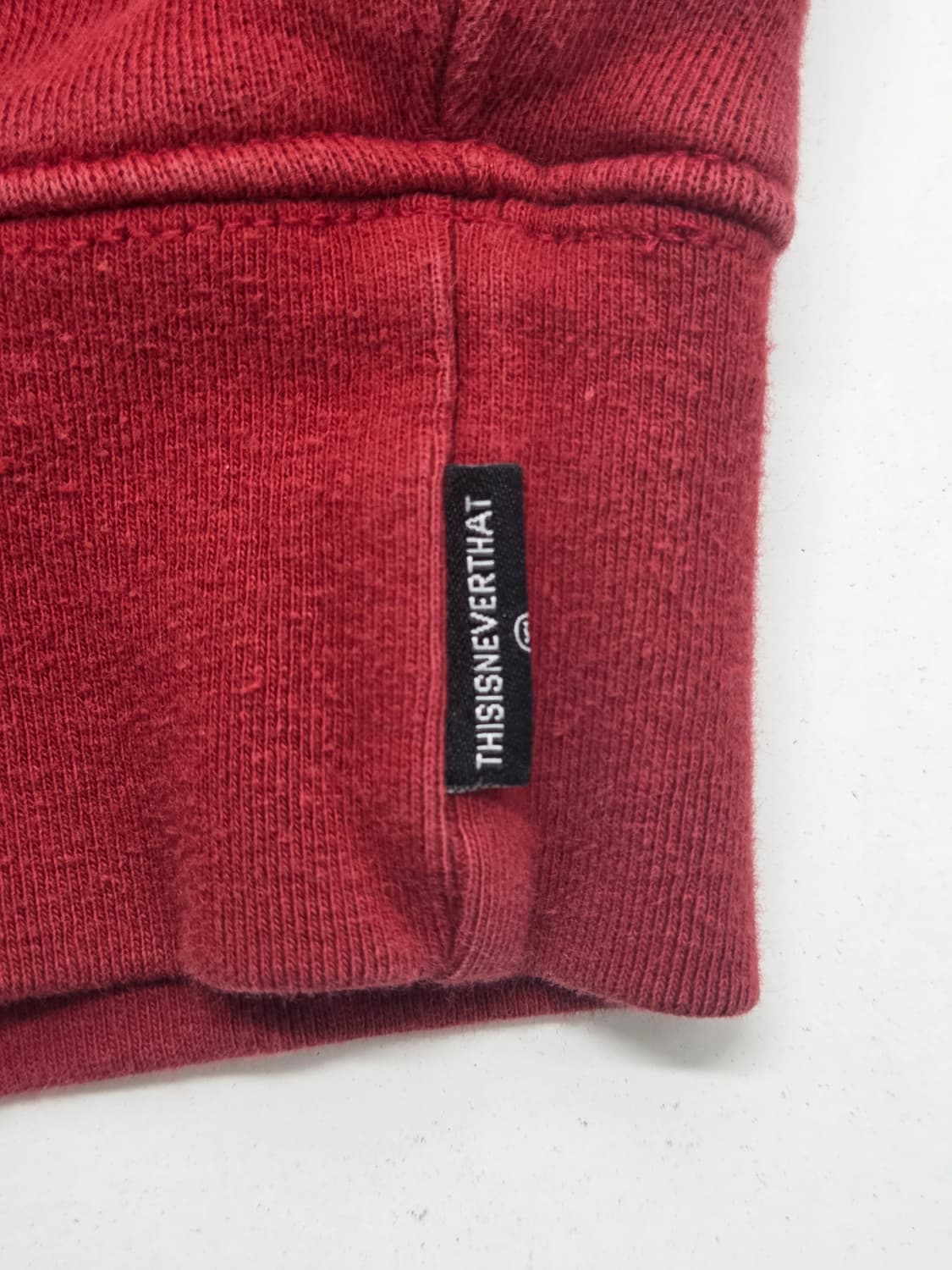 디스이즈네버댓 기모 스웻셔츠 레드 S 상품이미지6