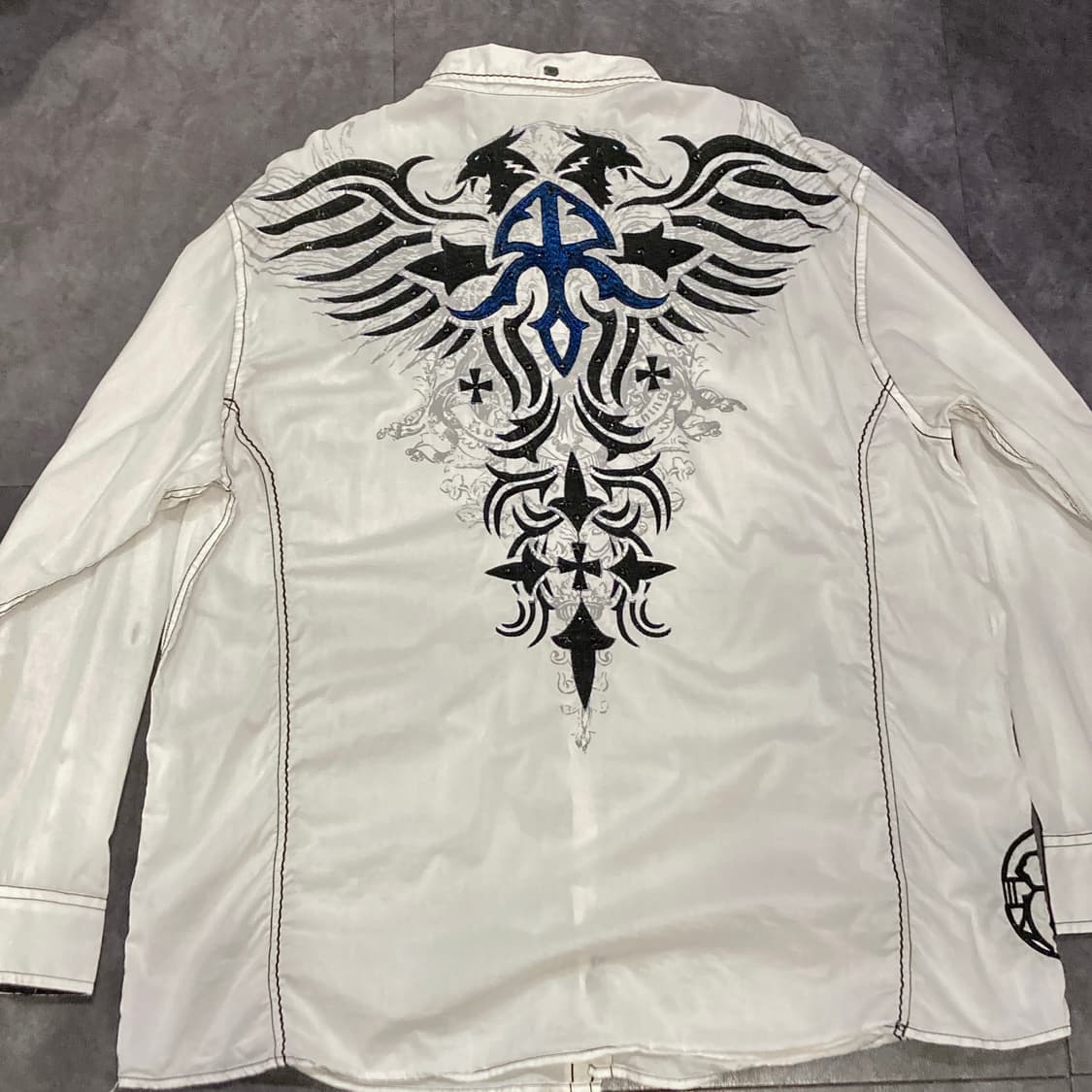 [IM] vtg 네이비 자수 웨스턴셔츠 상품이미지6