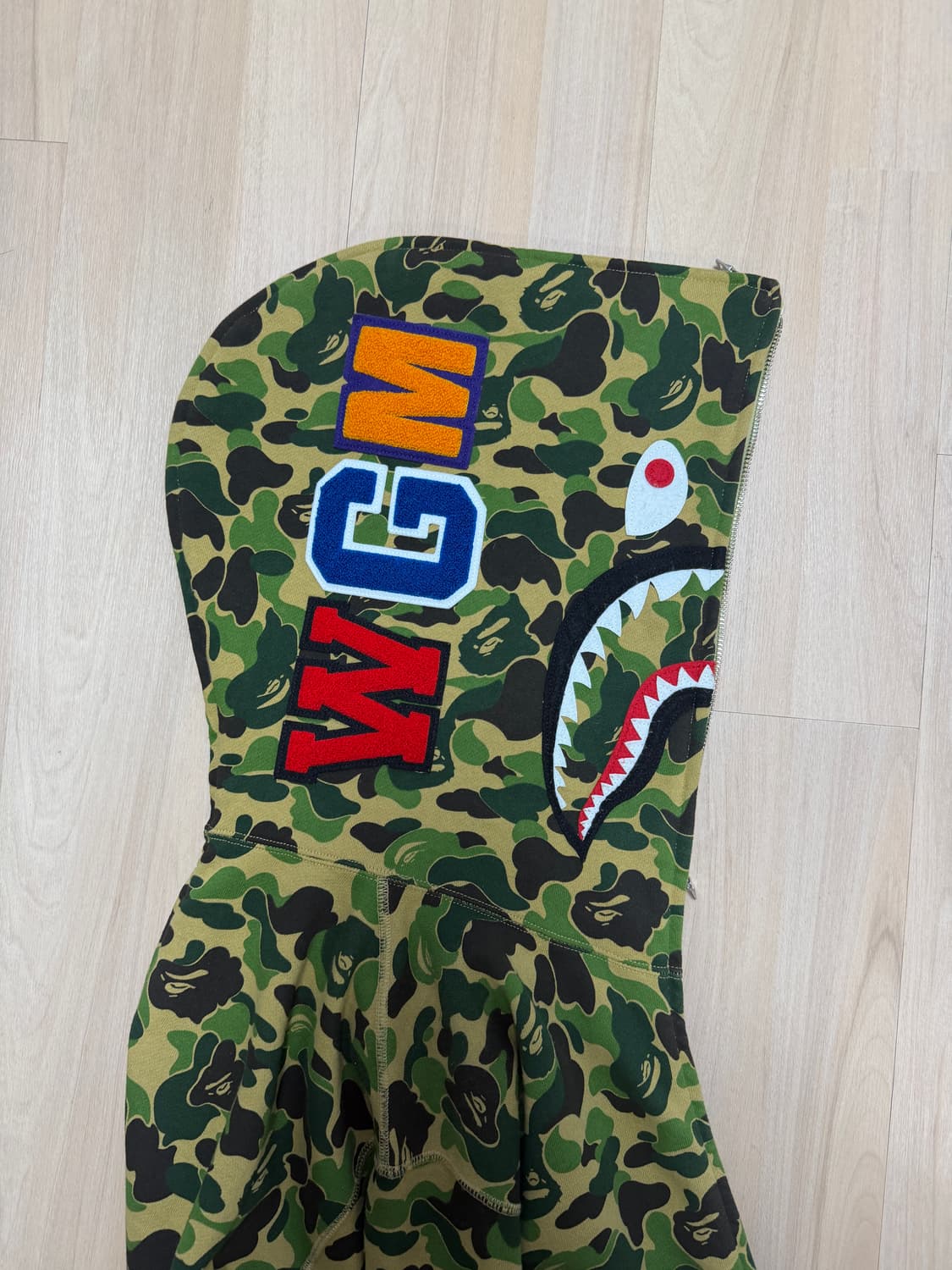 베이프 샤크 후드집업 XL 상품이미지7