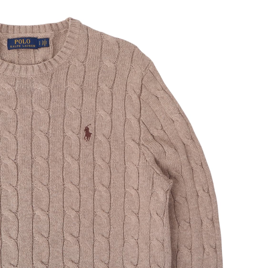 폴로 랄프로렌 베이지 케이블 니트 스웨터 상품이미지3