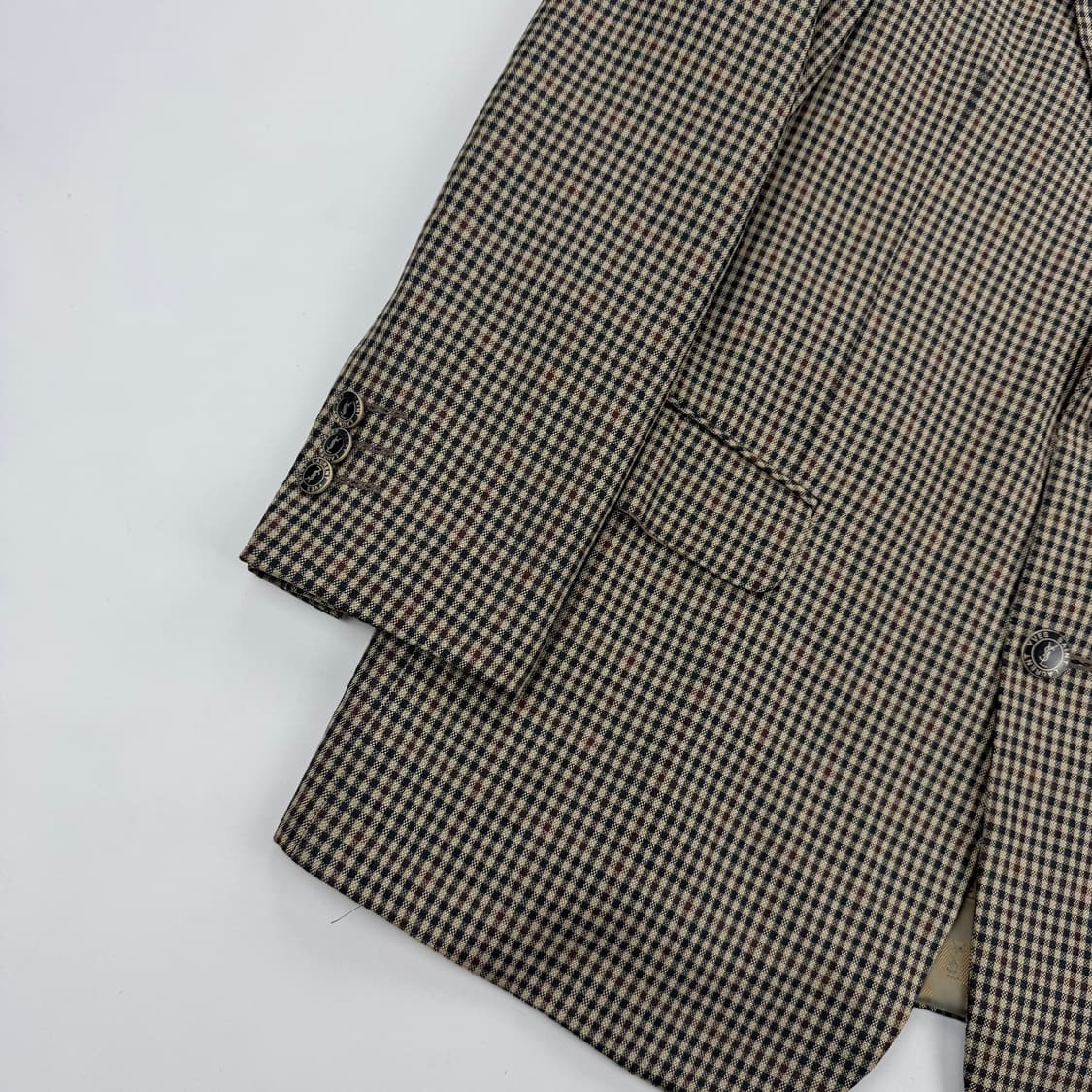 입생로랑 빈티지 체크 블레이저 상품이미지4